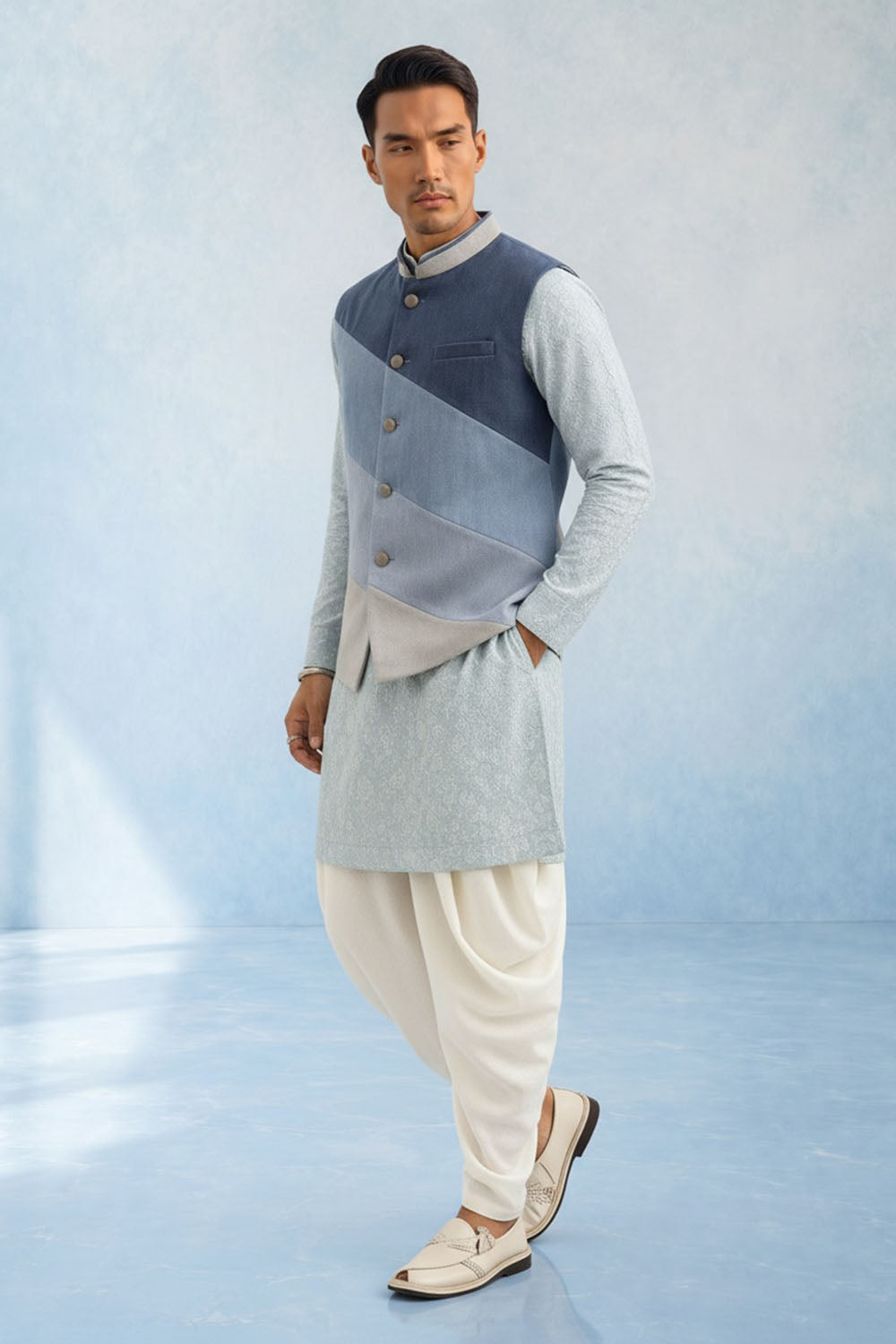 Colour Blocked Bandhi - Tai