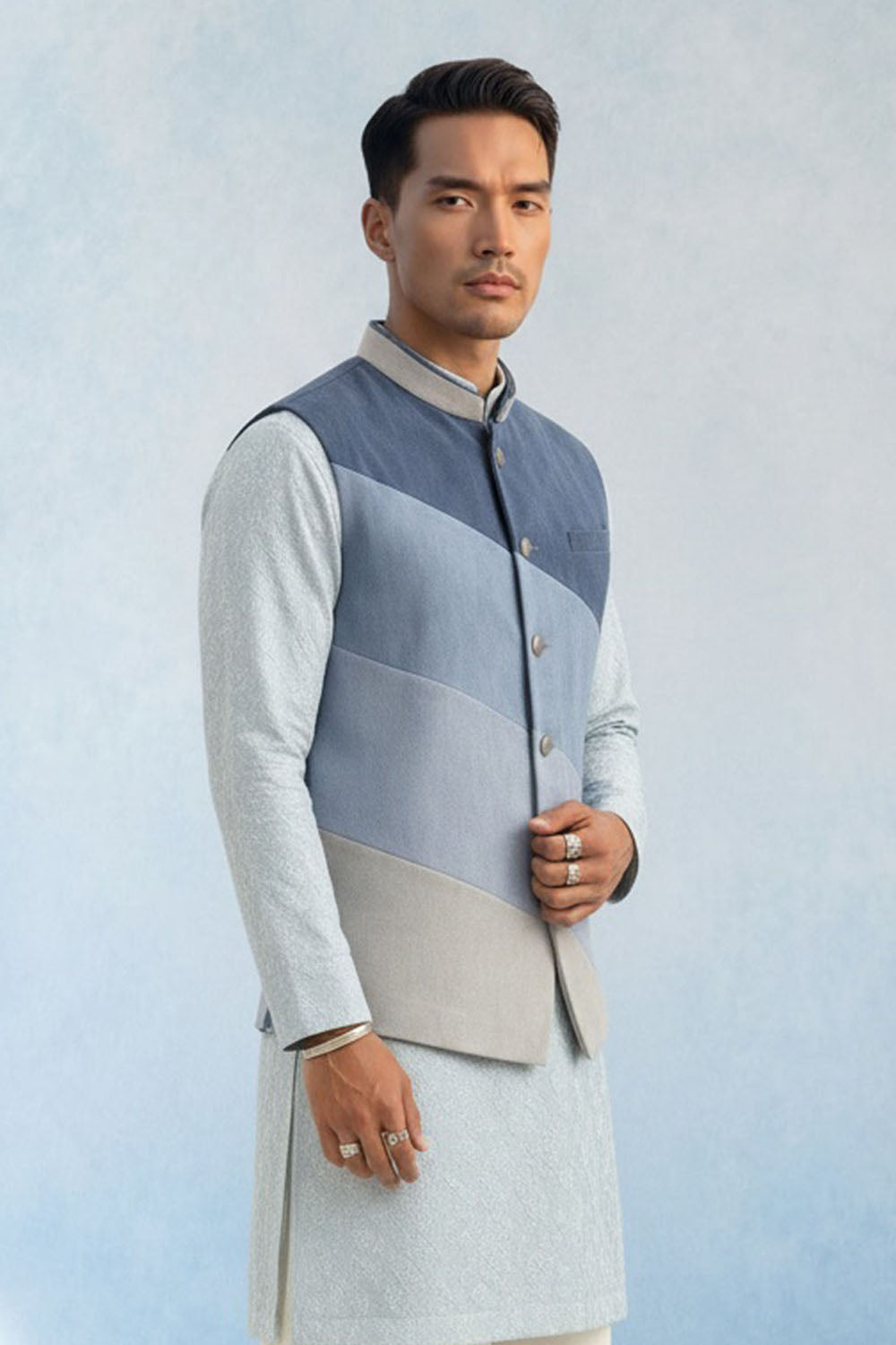 Colour Blocked Bandhi - Tai