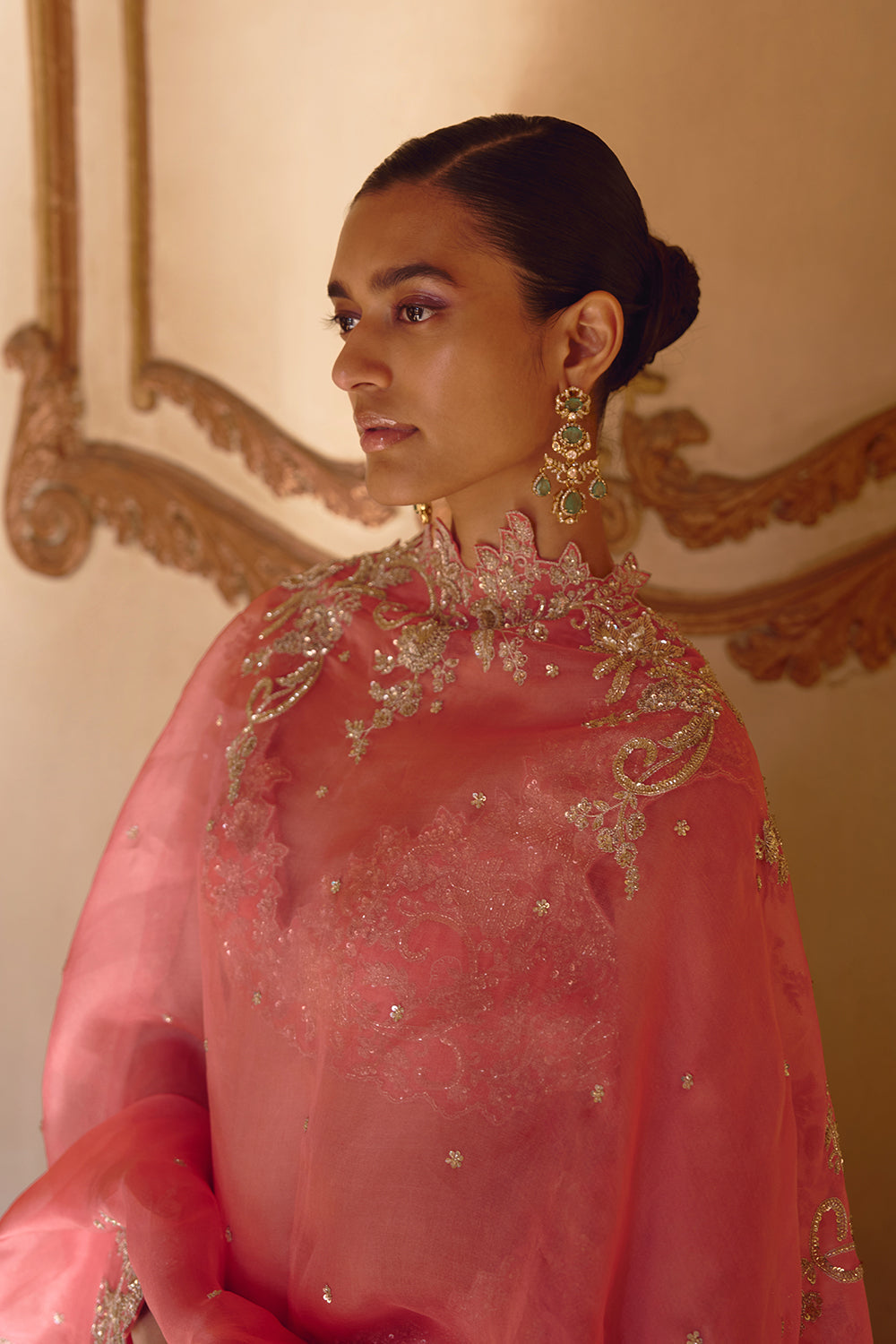 Coral Advika Lehenga Set