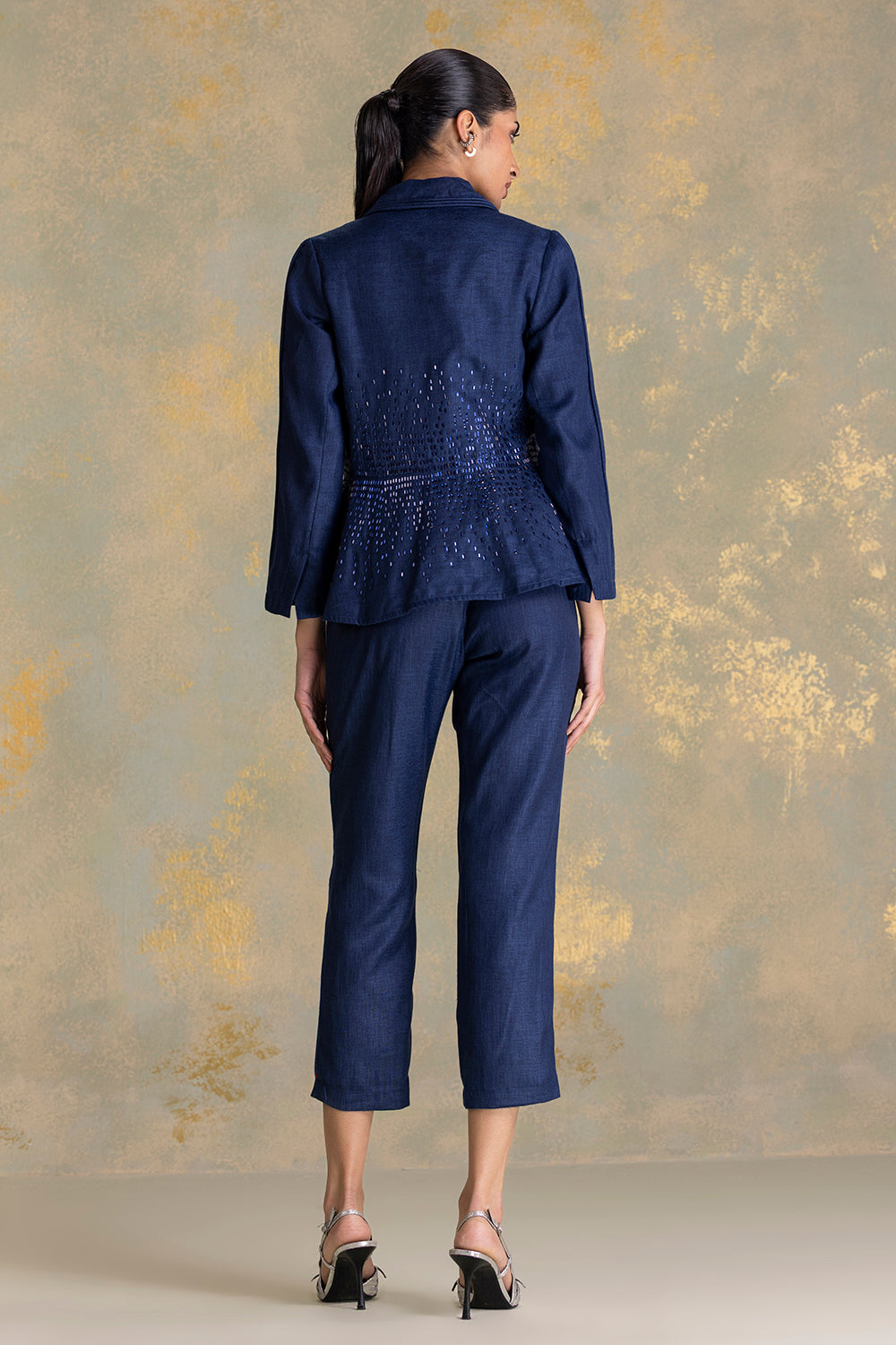 Crystal Rain peplum Jacket set