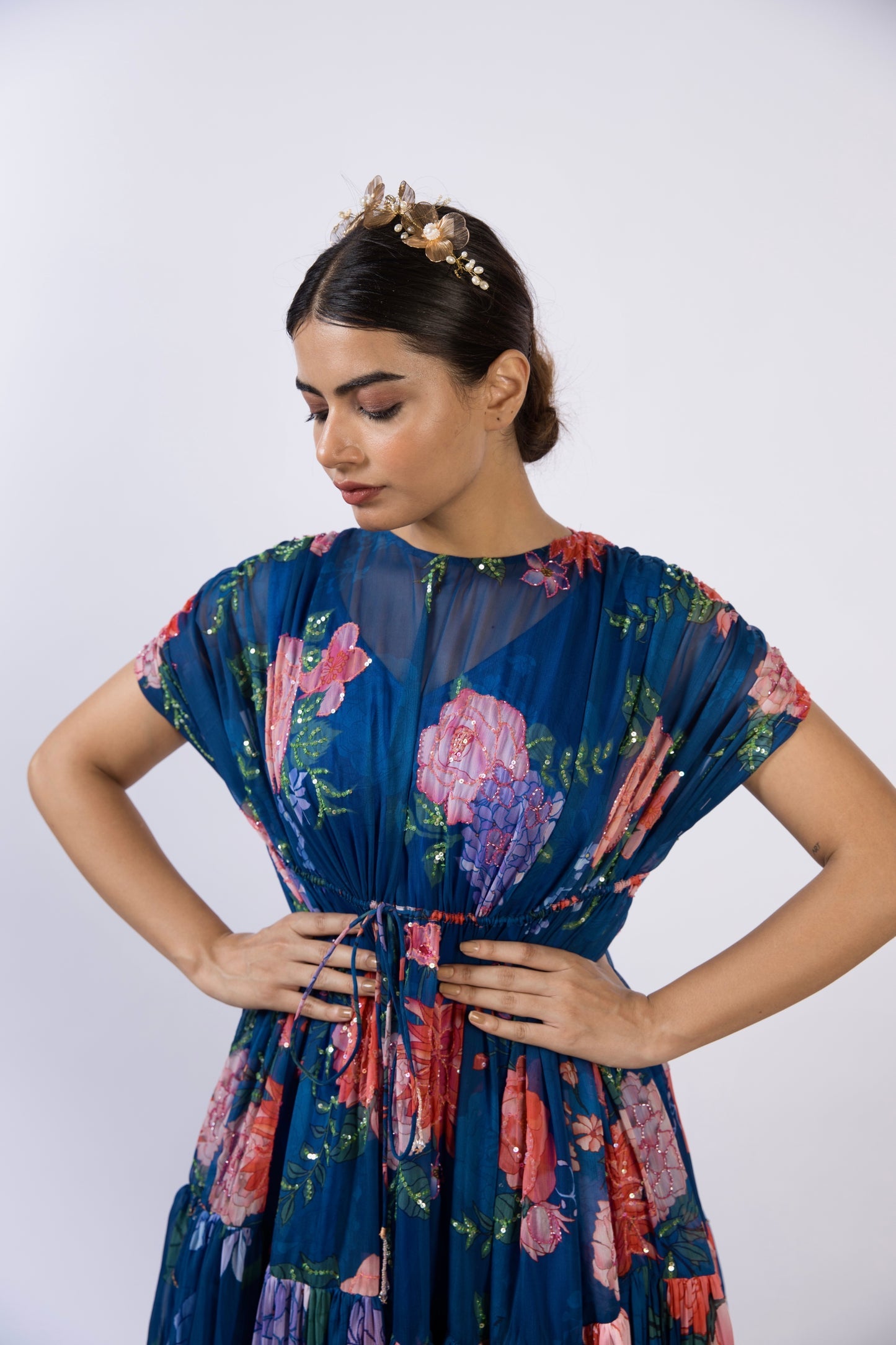 Makha Navy Blue Resort Wear