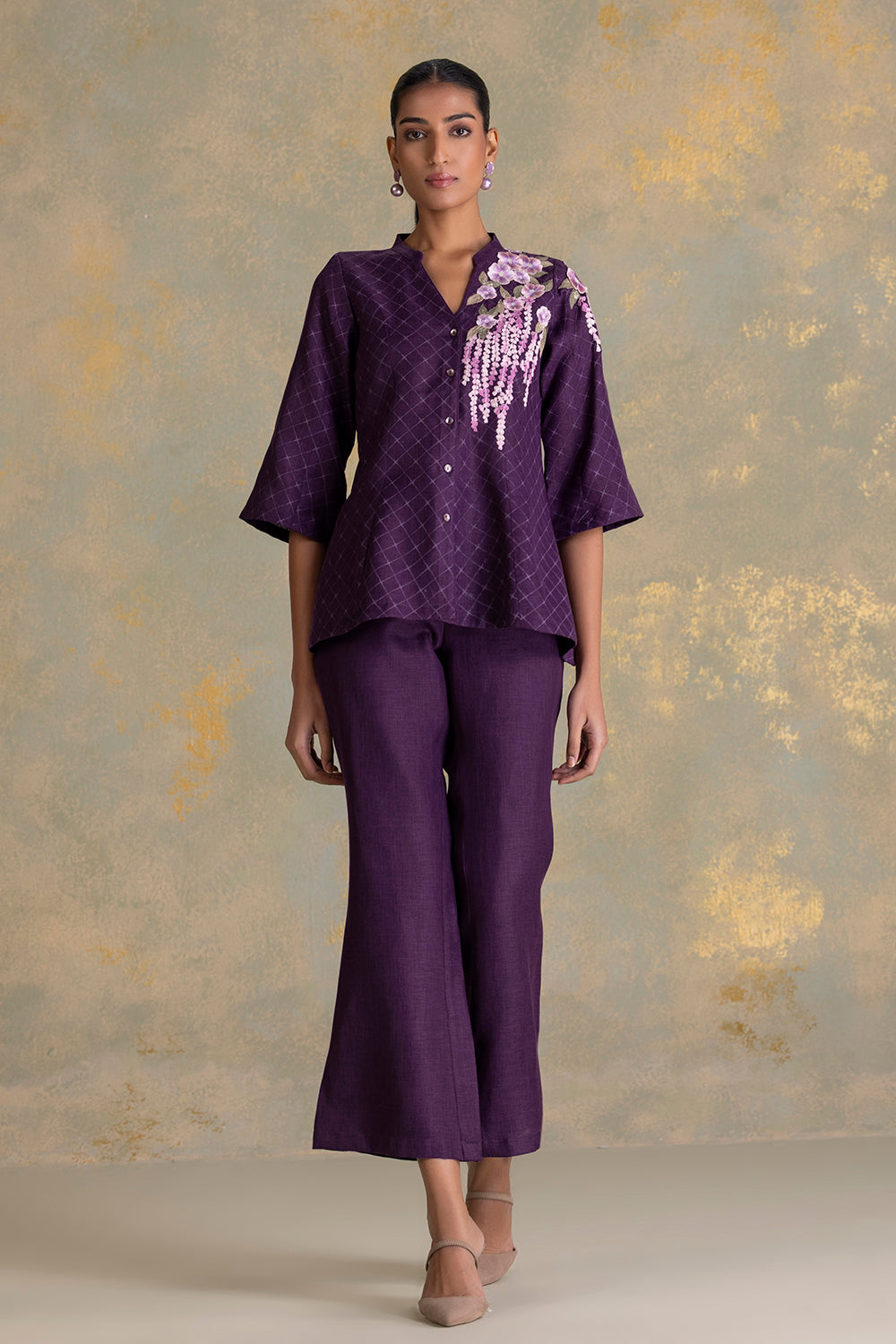 Delfina Peplum Shirt Co-ord