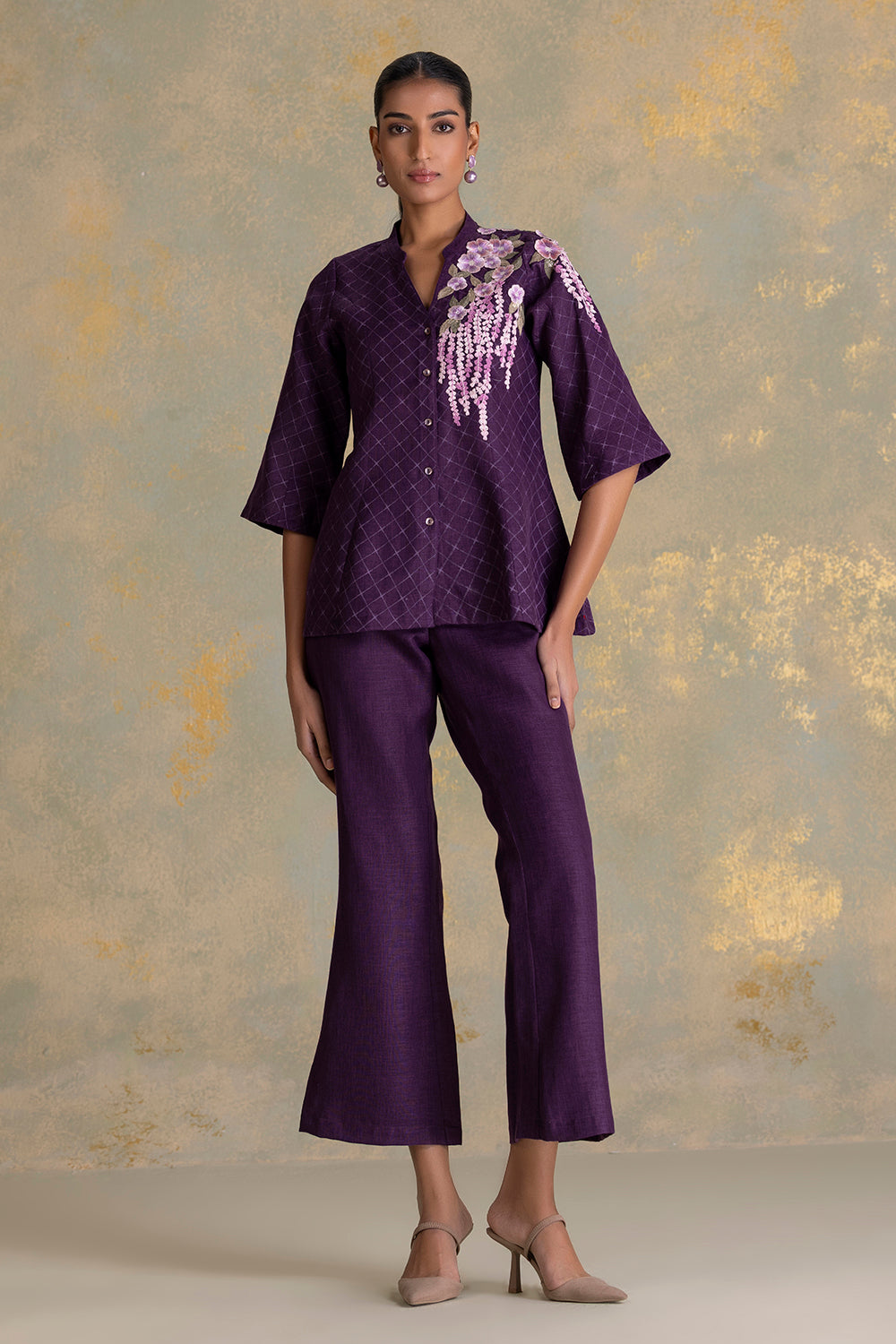 Delfina Peplum Shirt Co-ord