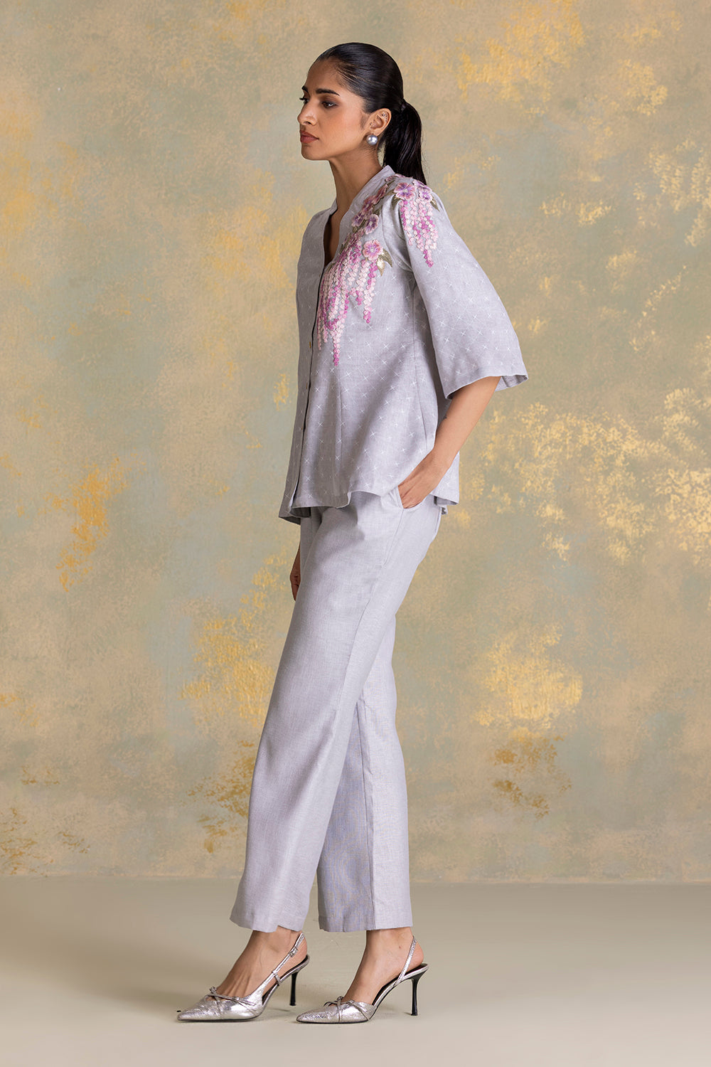 Delfina Peplum Shirt Co-ord