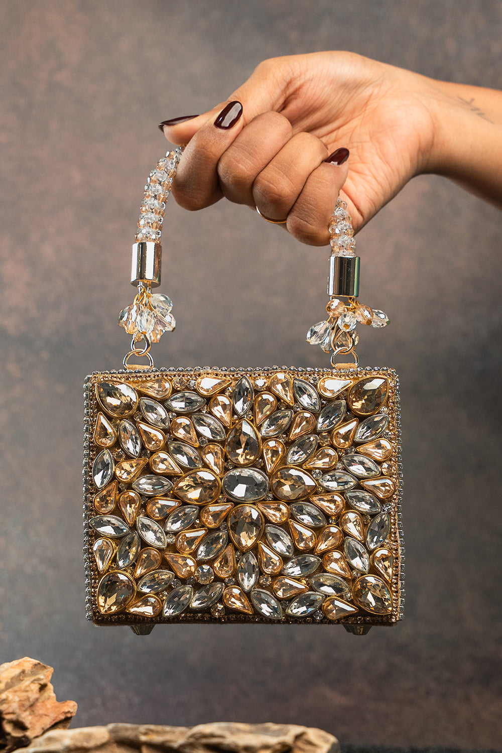 Diamond Casket Silver Gold