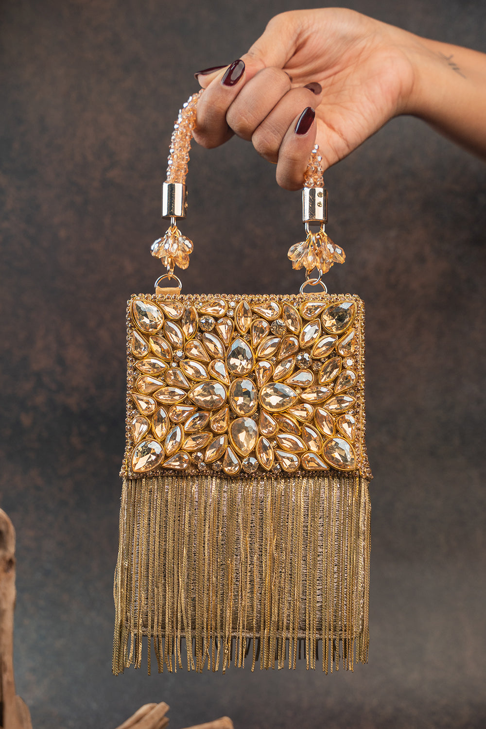 Diamond Hinted Boite Gold