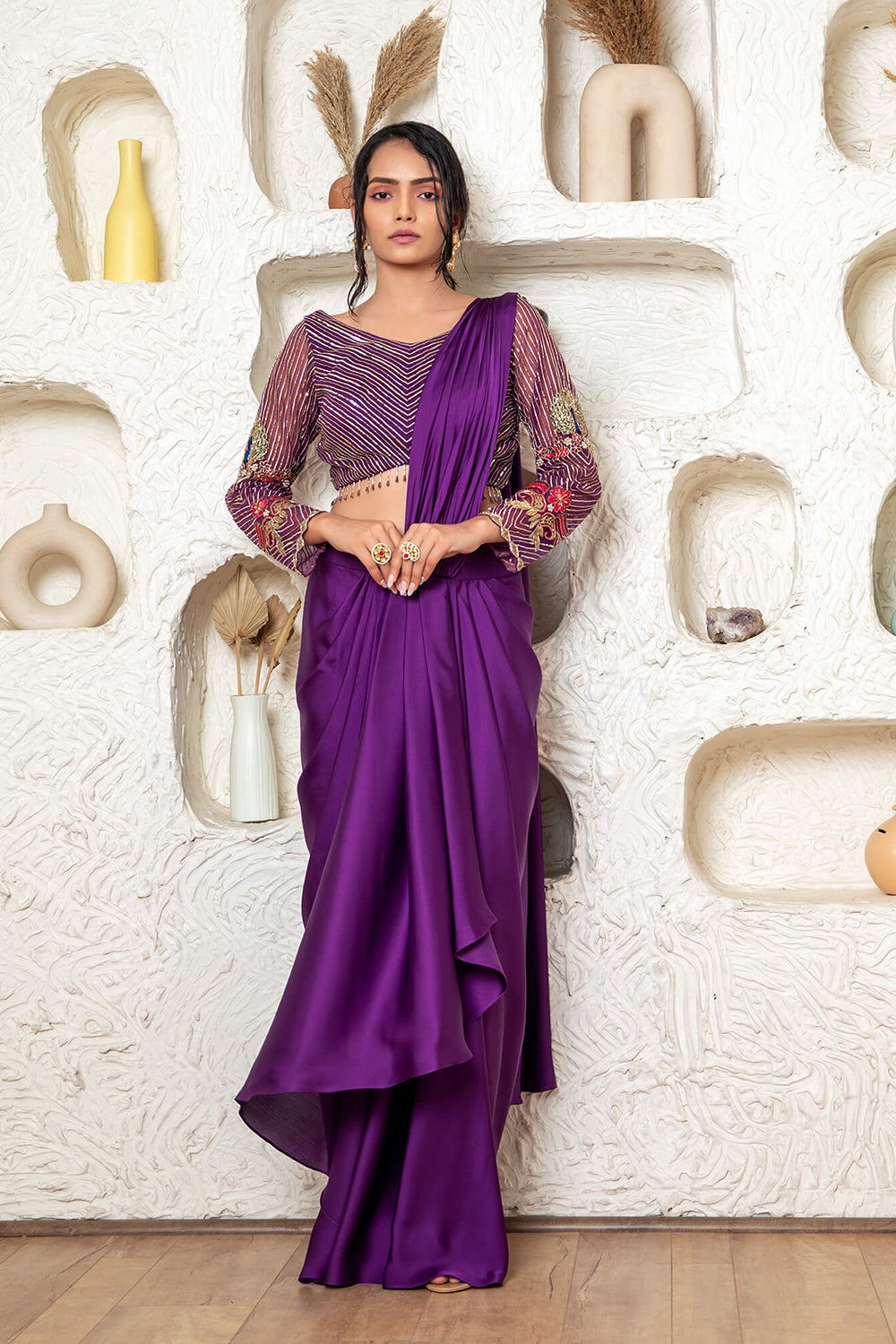 Drape Saree With Blouse