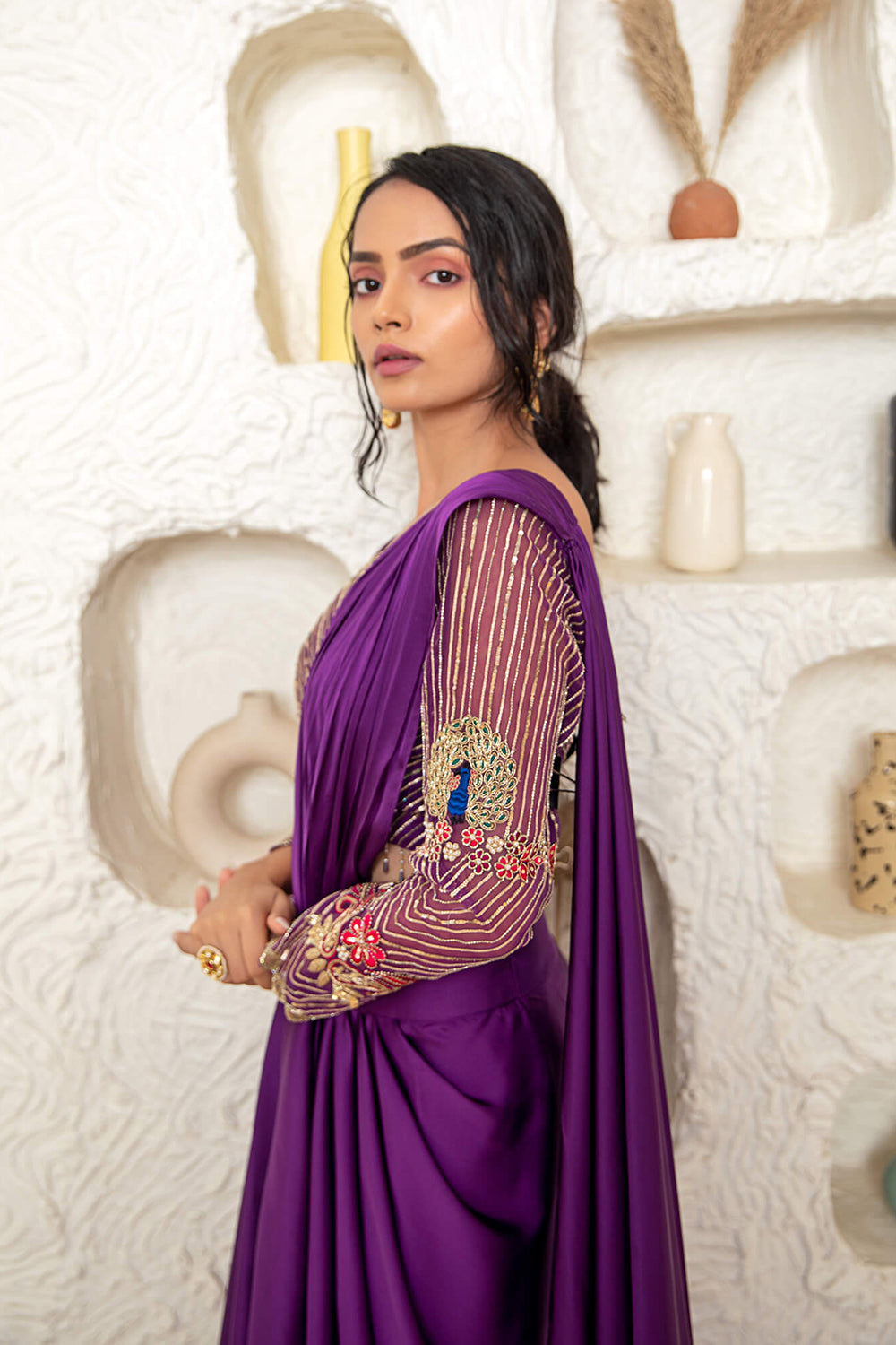 Drape Saree With Blouse