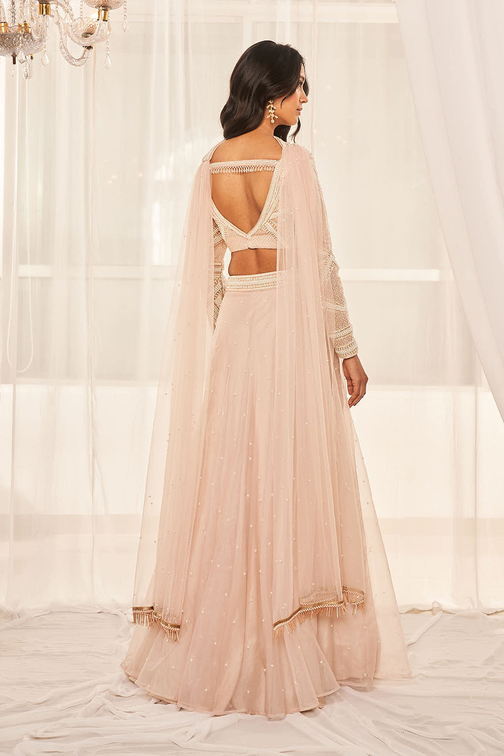 Dusty Beige Lehenga Set