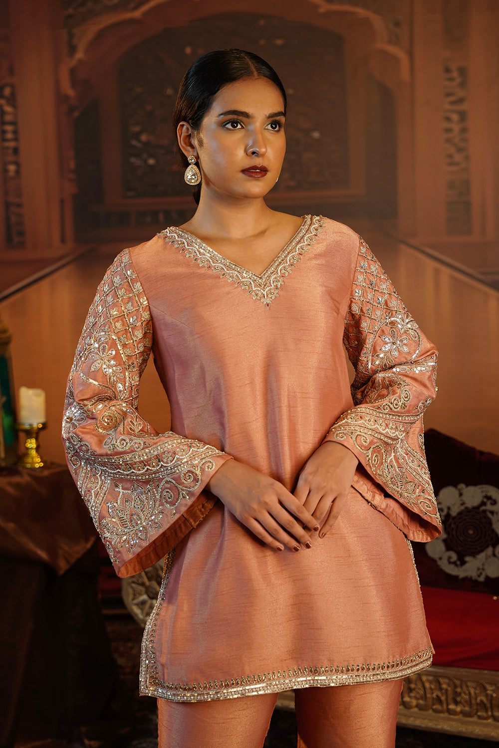 Dusty Rose Pink Suit Set