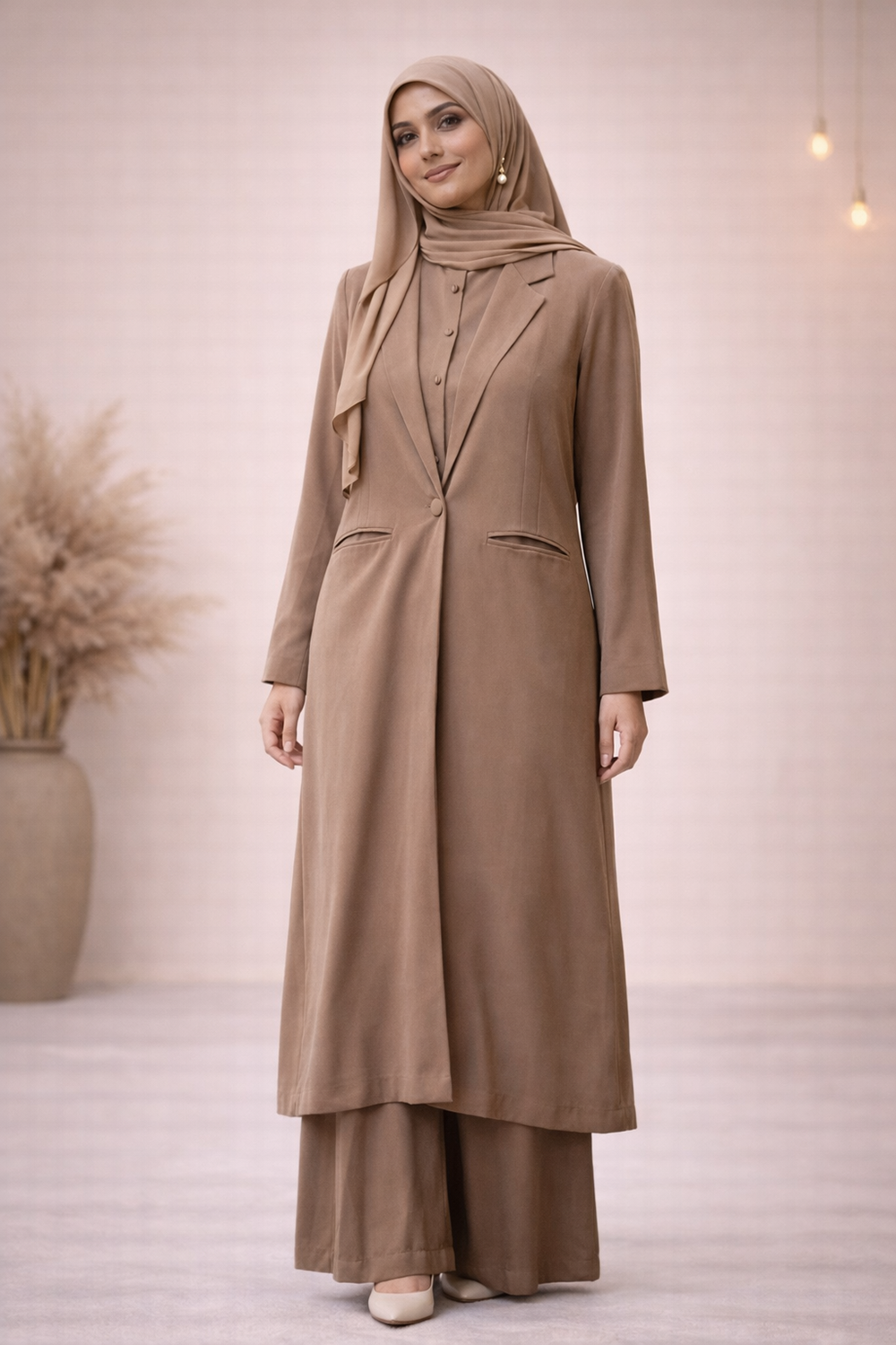 Elegant Beige Abaya