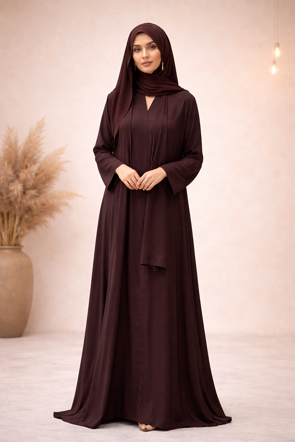 Elegant Purple Abaya