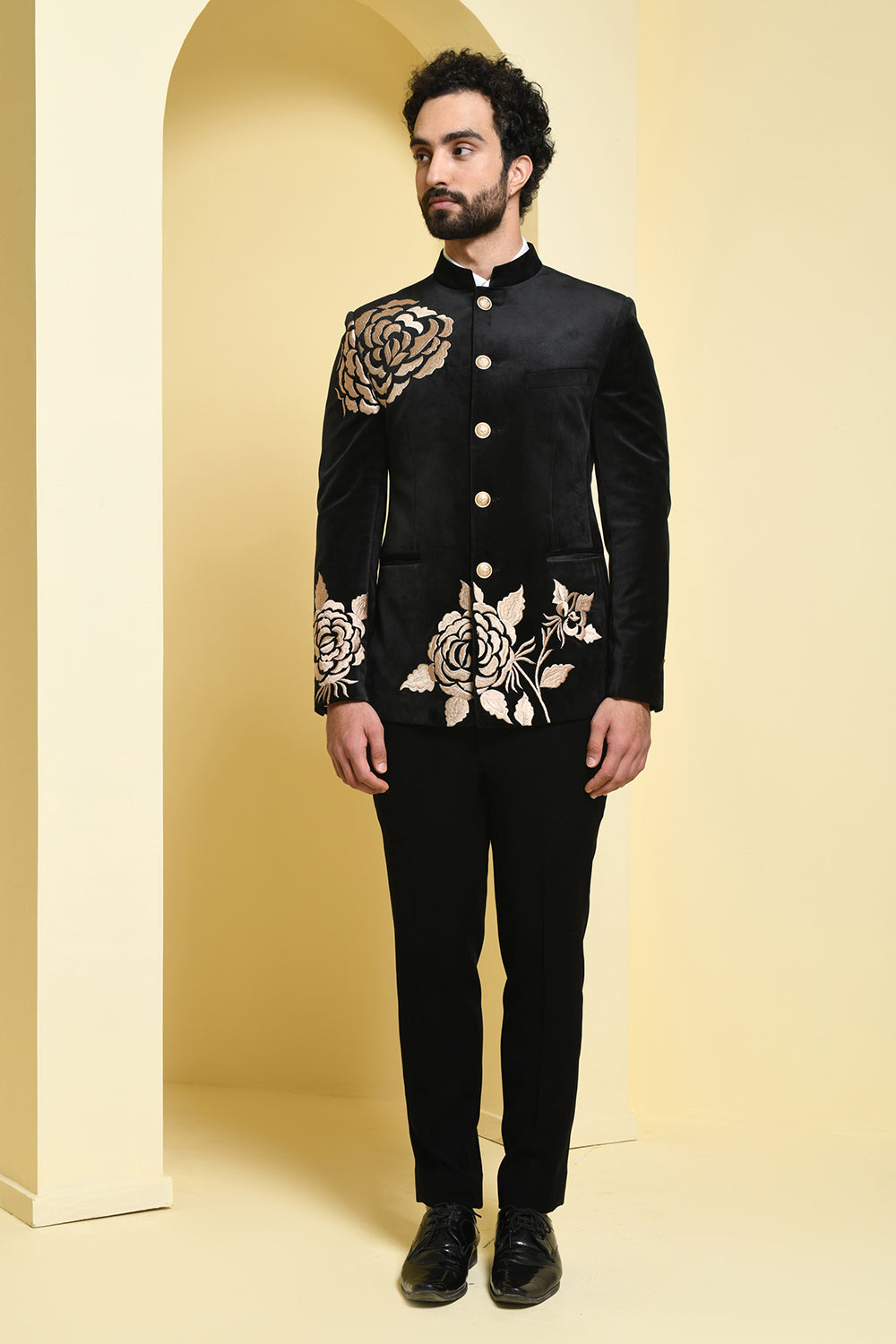 Embroidered Bandgala