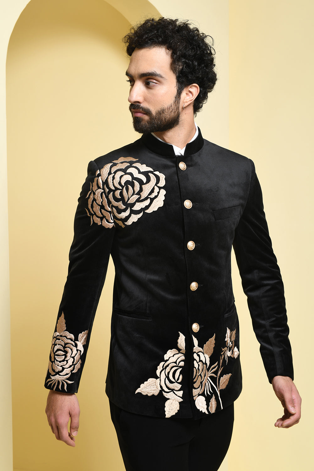 Embroidered Bandgala