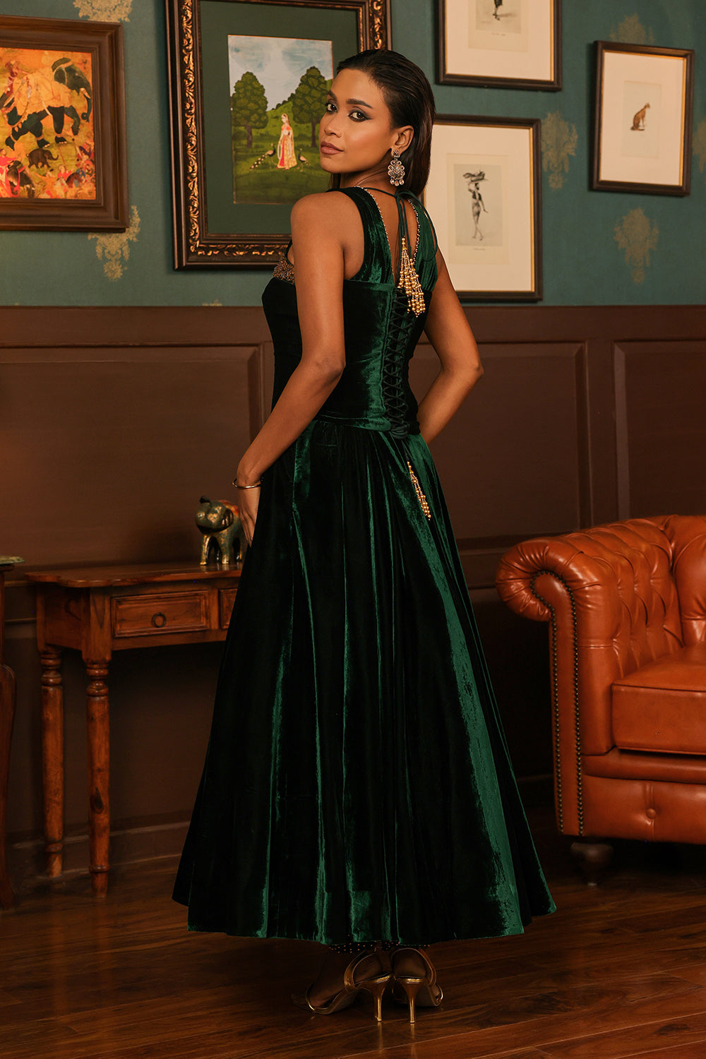 Emerald Corset Kalidar Set