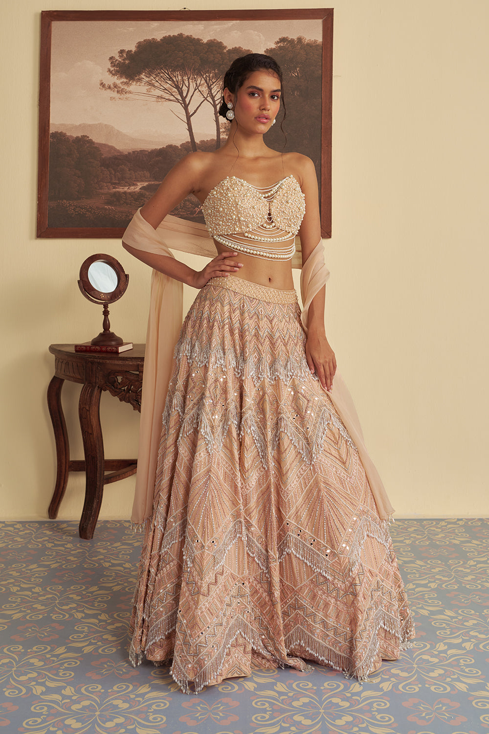 Evelina Pearl lehenga