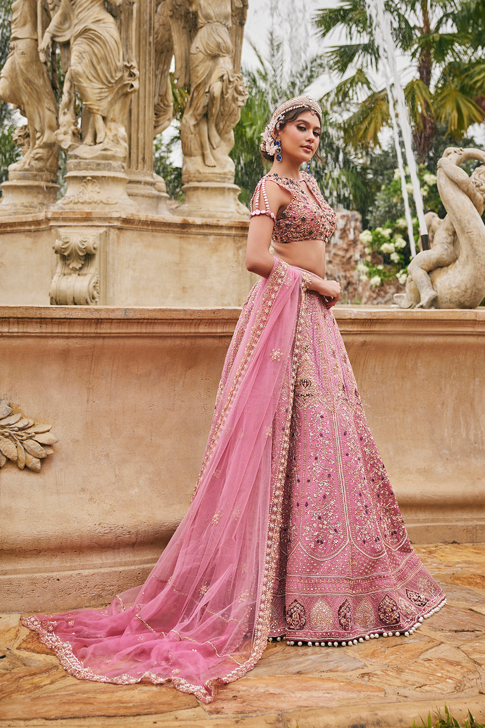 Flamingo Flounce Lehenga Set