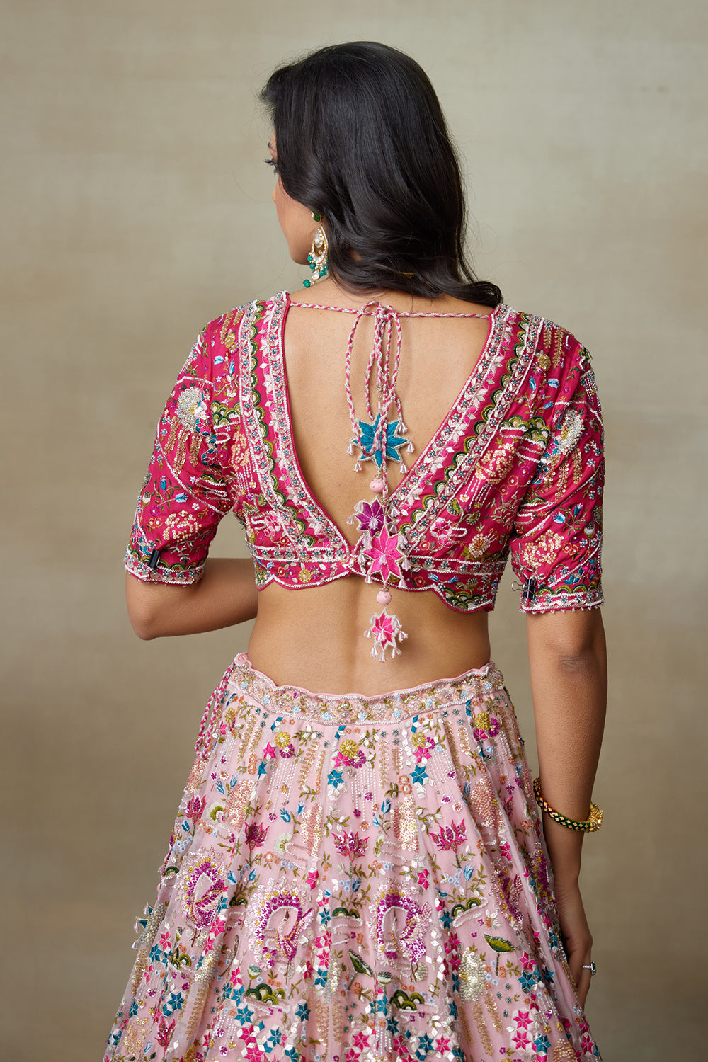 Flamingo Lehenga Set