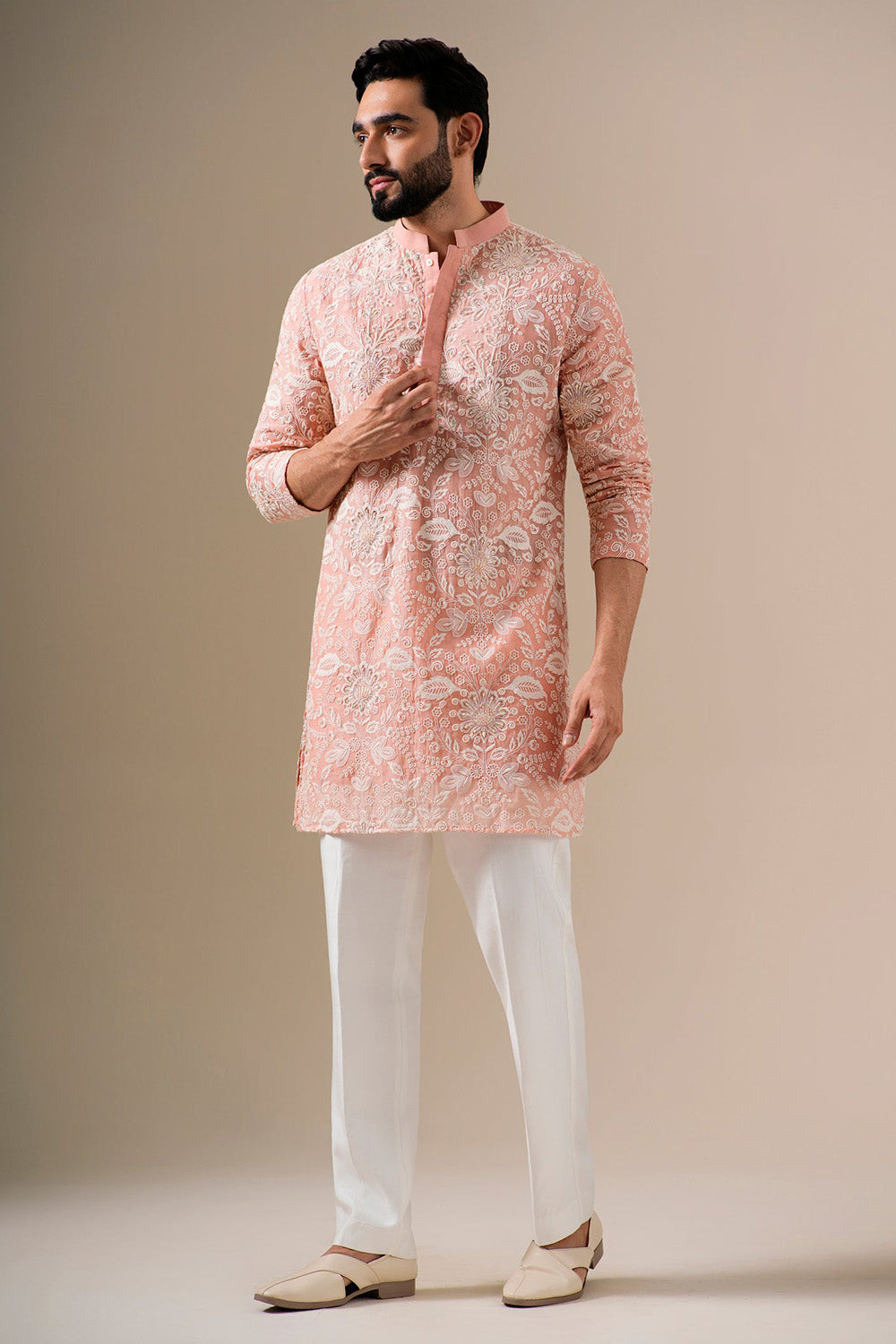 Floral Blush Kurta Set