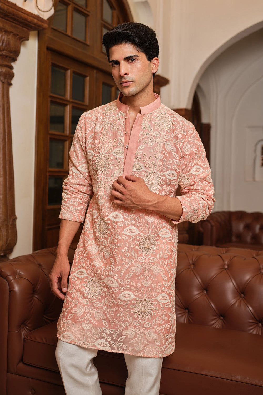 Floral Blush Kurta Set