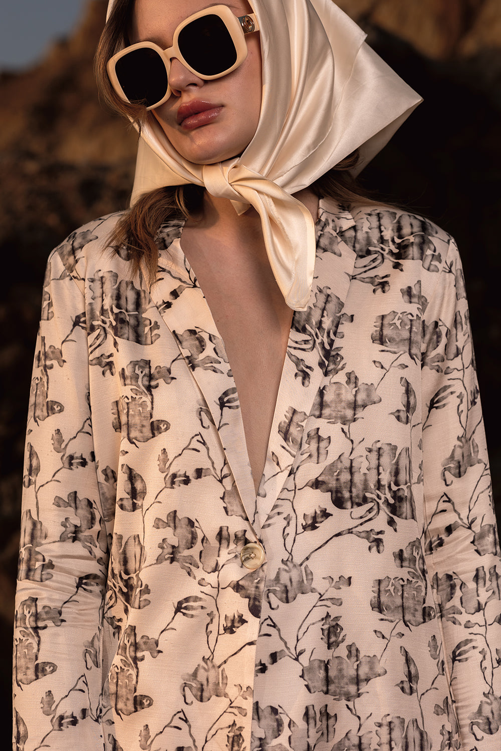 Floral Reverie Long Blazer