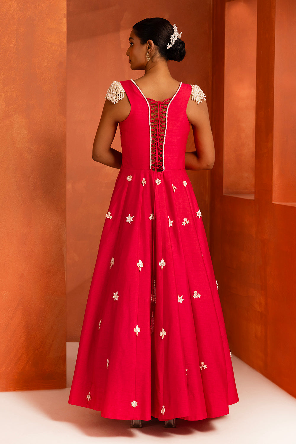Fuchsia Anarkali Set