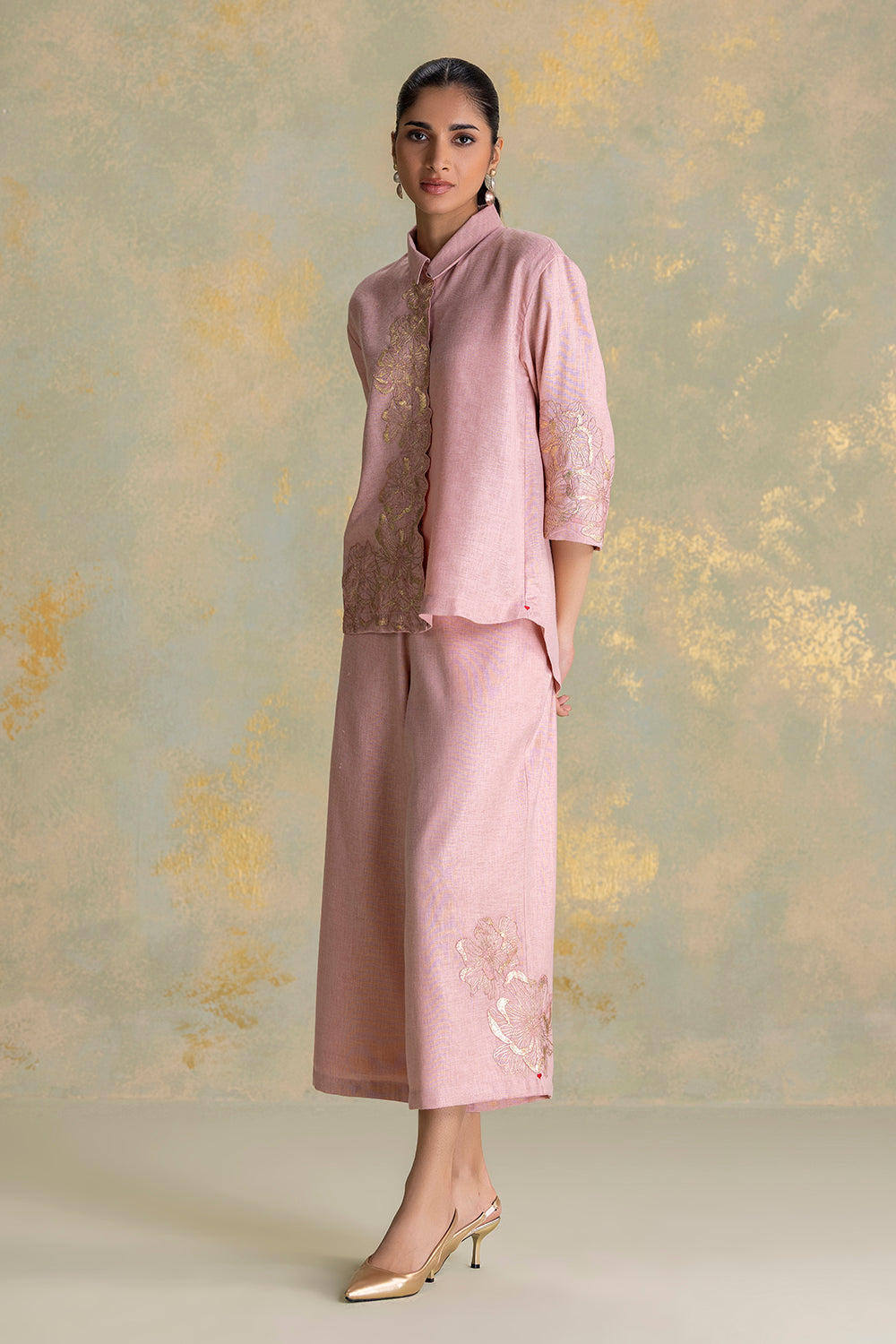 Golden Grace shirt Co-ord