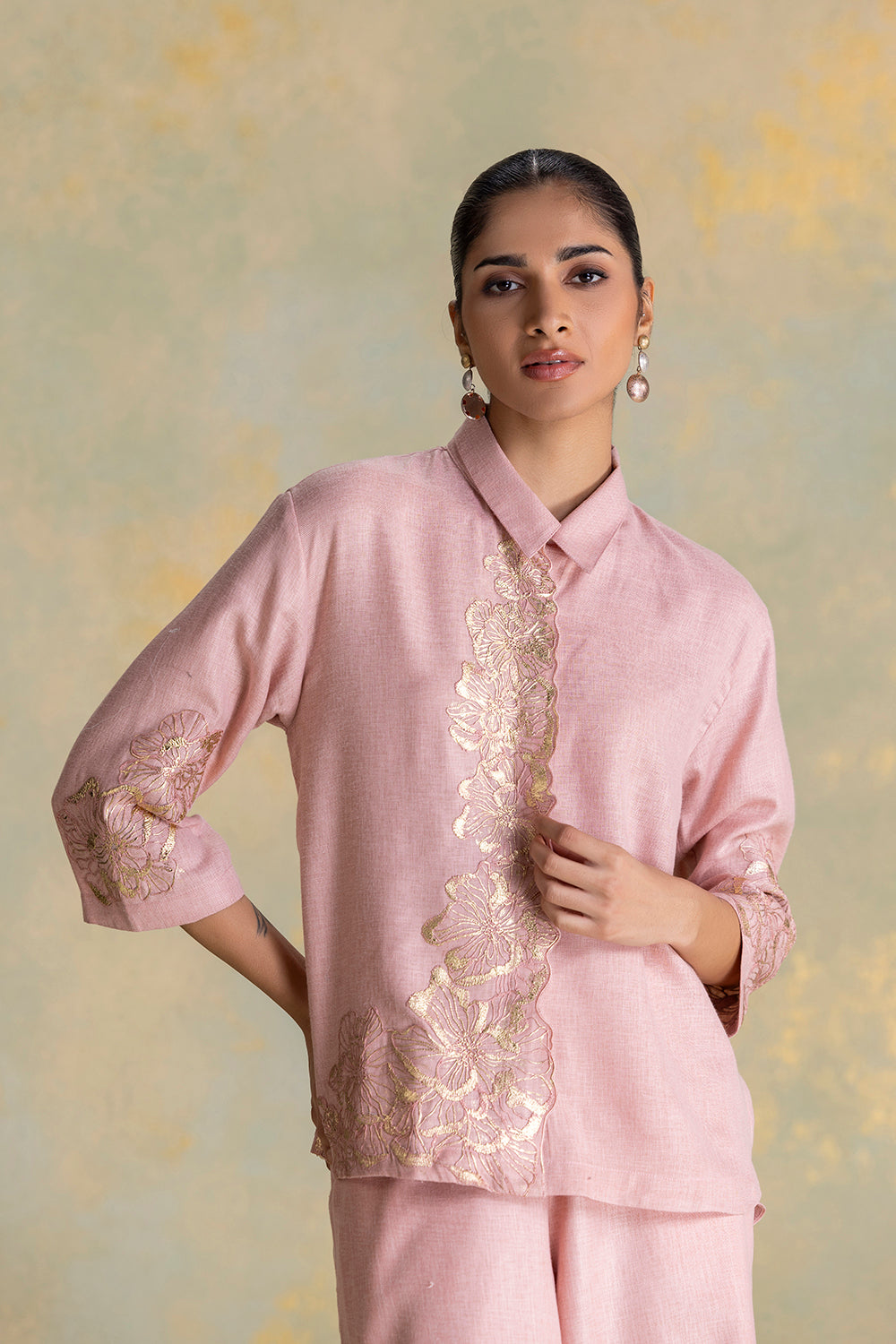 Golden Grace shirt Co-ord