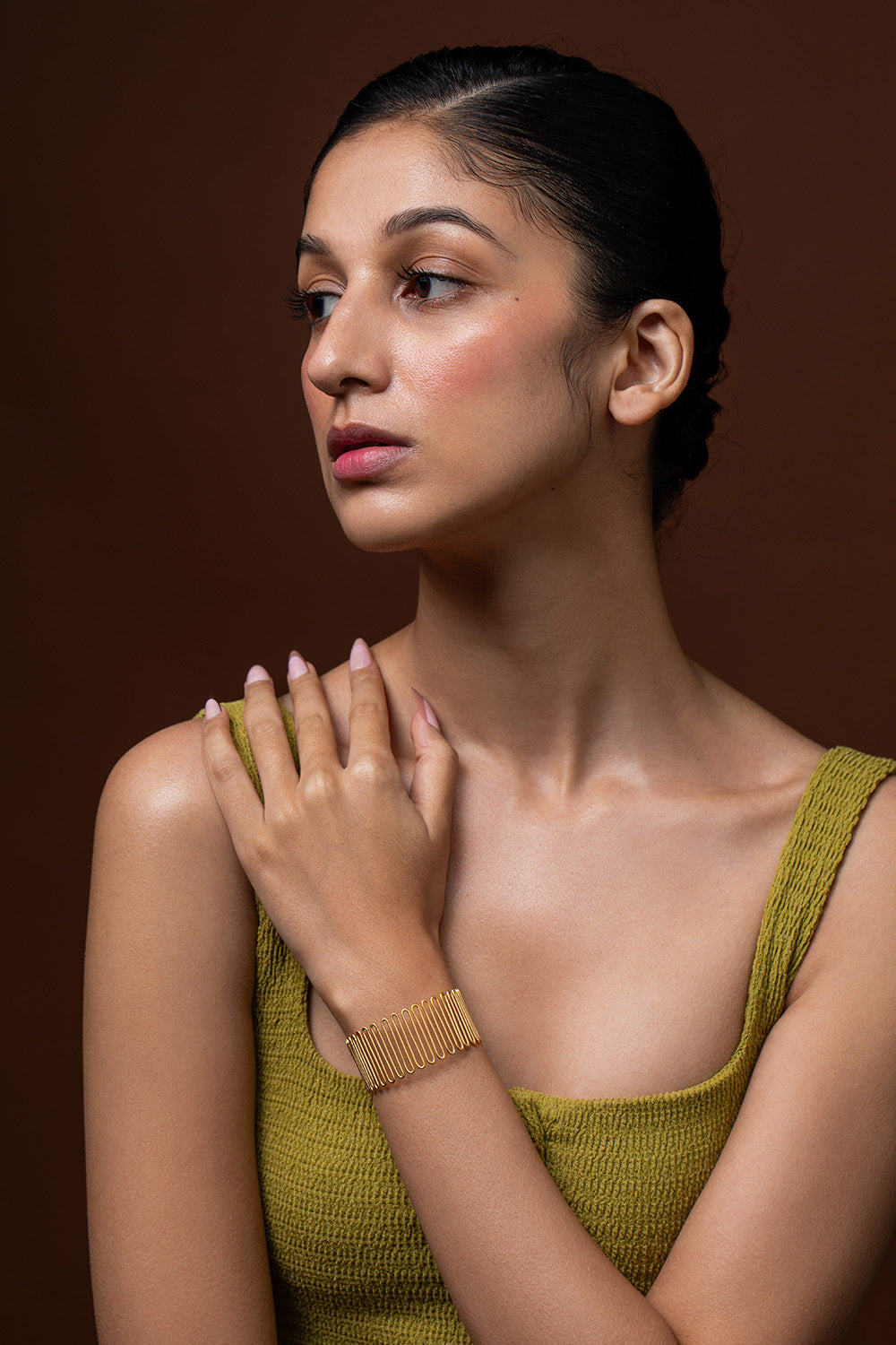 Golden Spiral Meadow Bracelet