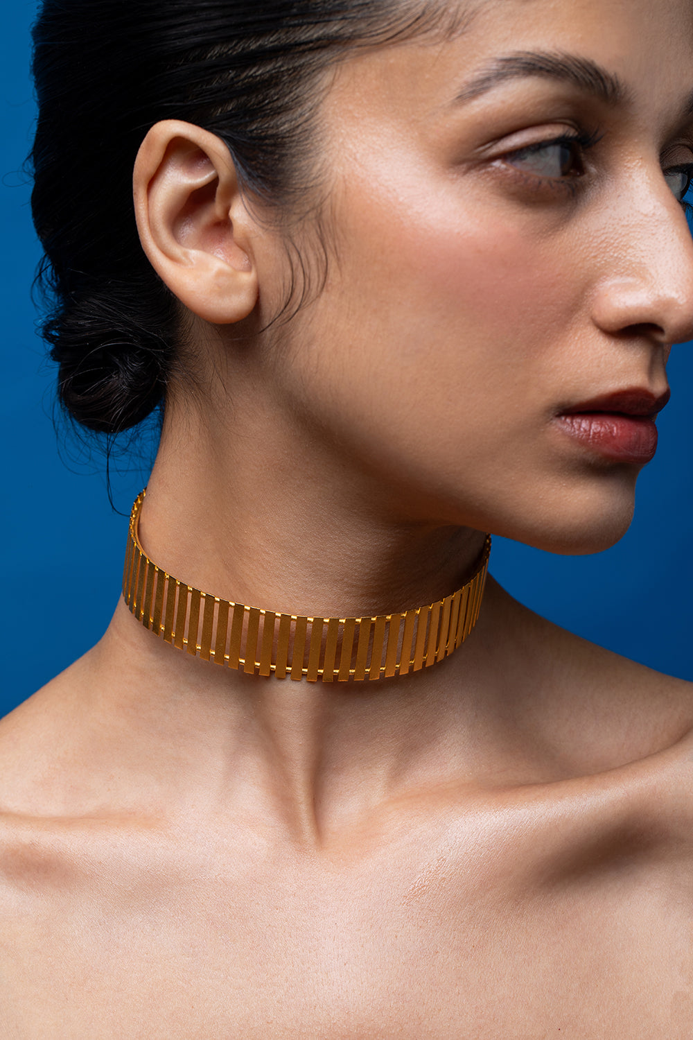 Golden Striped Fence Choker
