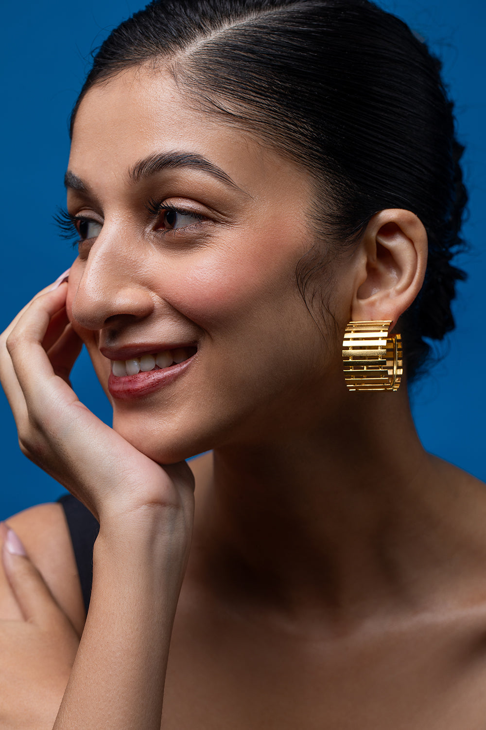 Golden Striped Fence Mini Hoops