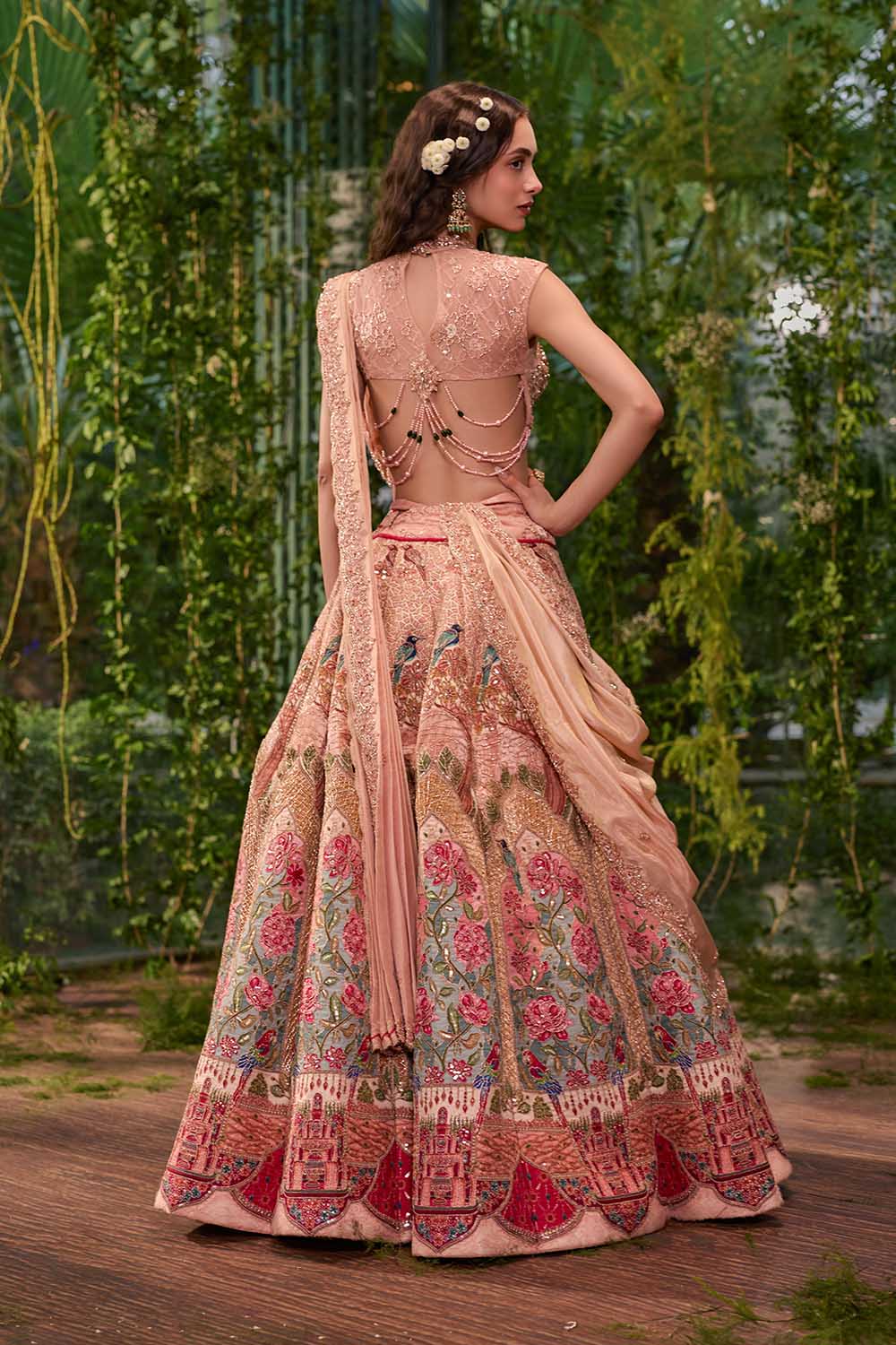 Gulnaar- The Rose Garden Lehenga