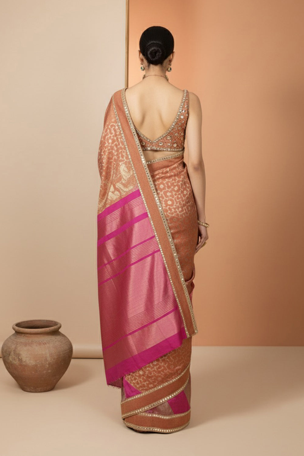 Handloom Silk and Banarasi Chnaderi Silk Saree