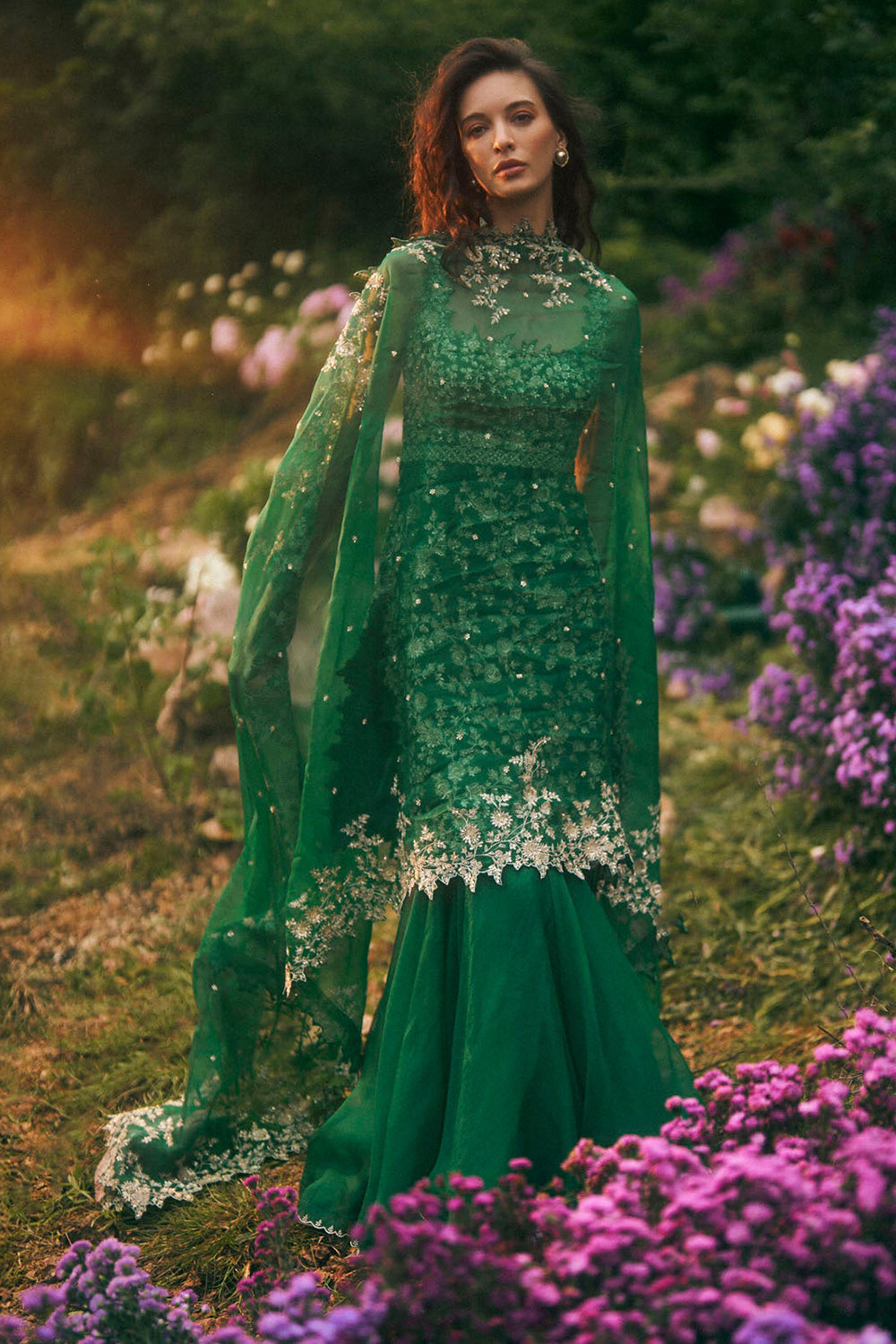 Heavy Aari Sharara Set