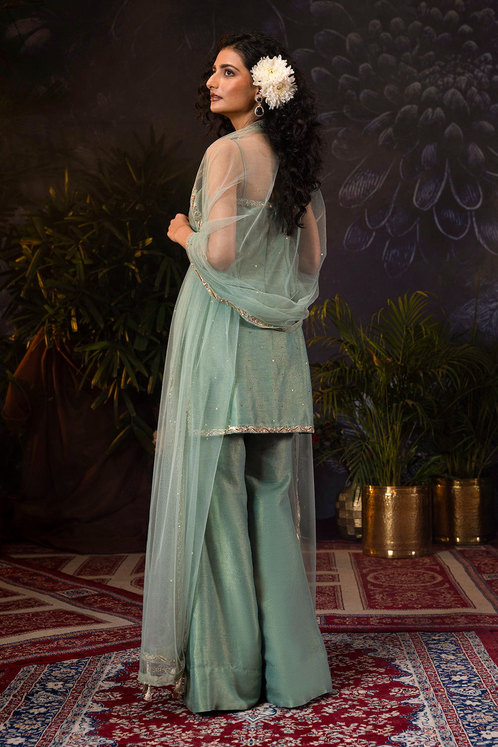 Ice Blue Spaghetti Suit Set
