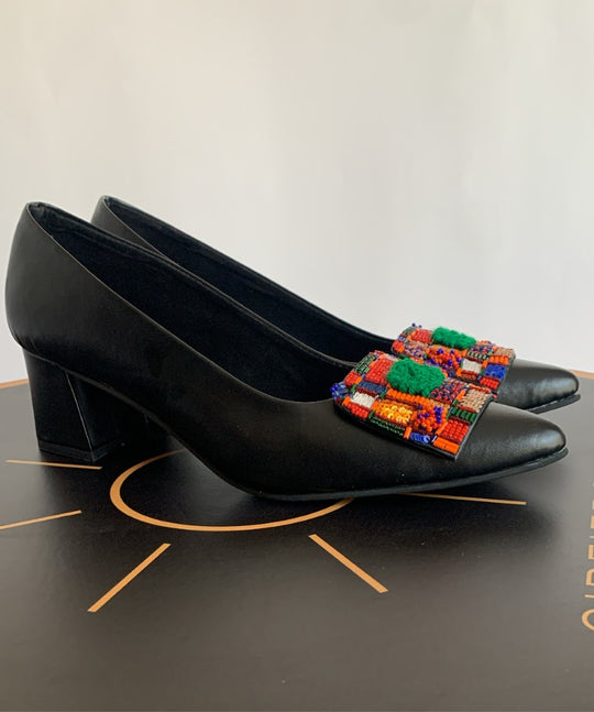 Melisende Block Heels - Black