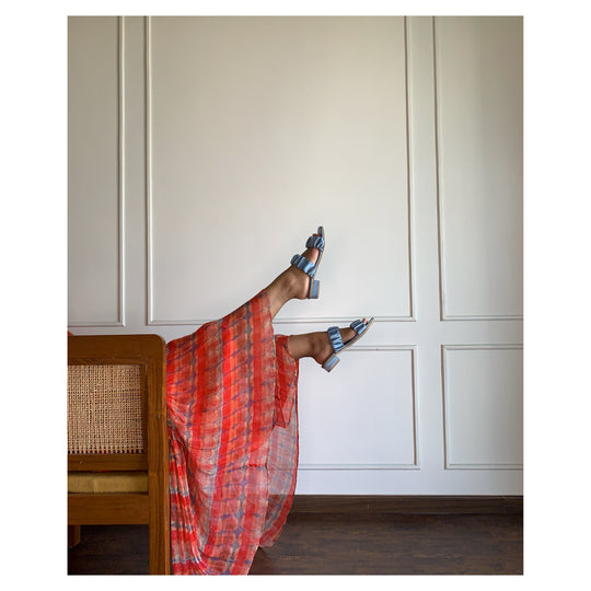 Inara Ruffle Flats - Bright Blue