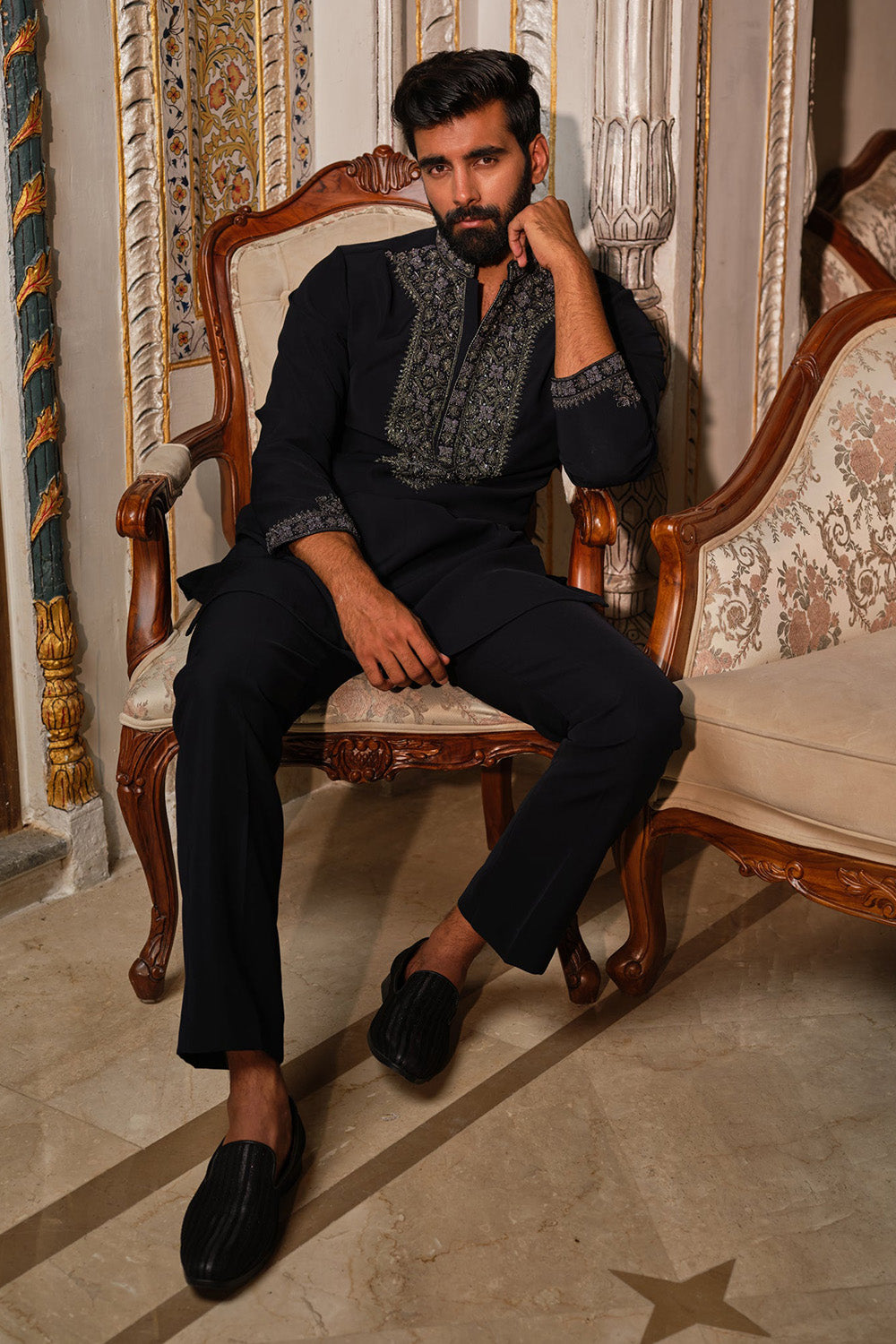 Imperial Noir Kurta Set