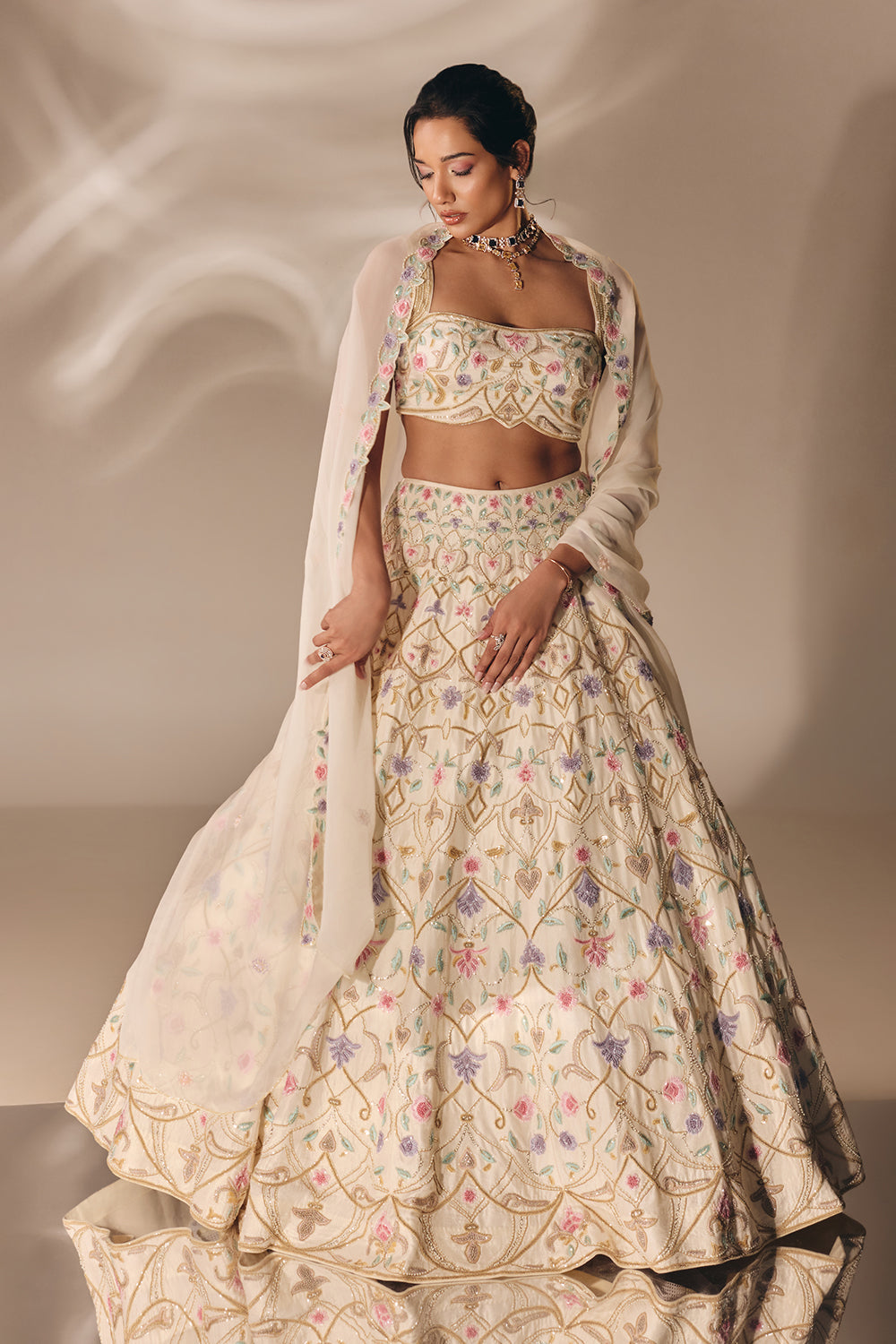 Ivory Bridal Lehenga Set