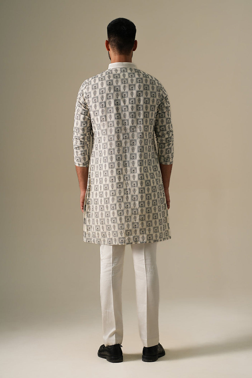 Ivory Mosaic Kurta Set
