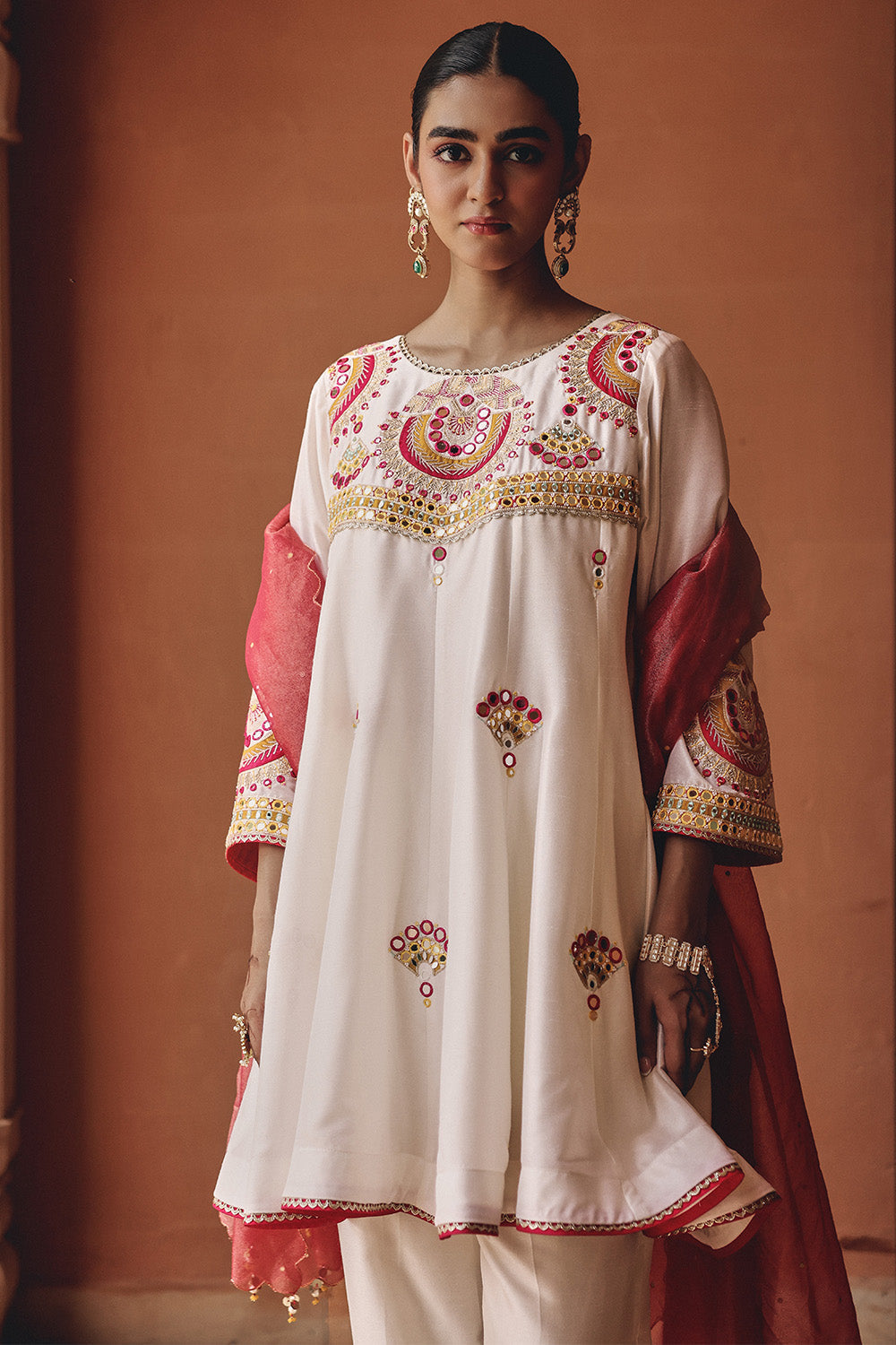 Ivory Shehnai Flared Set