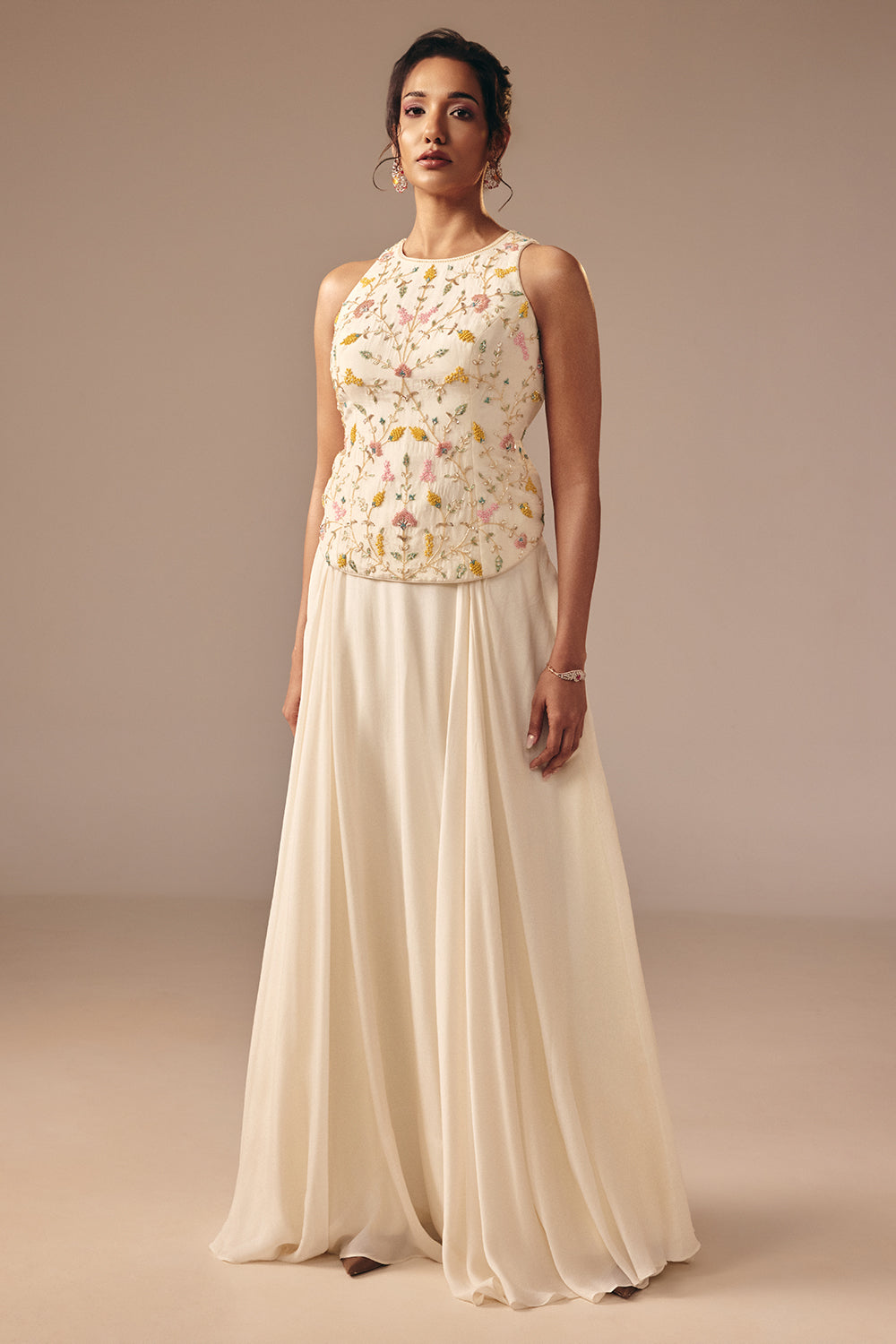 Ivory Skirt Set