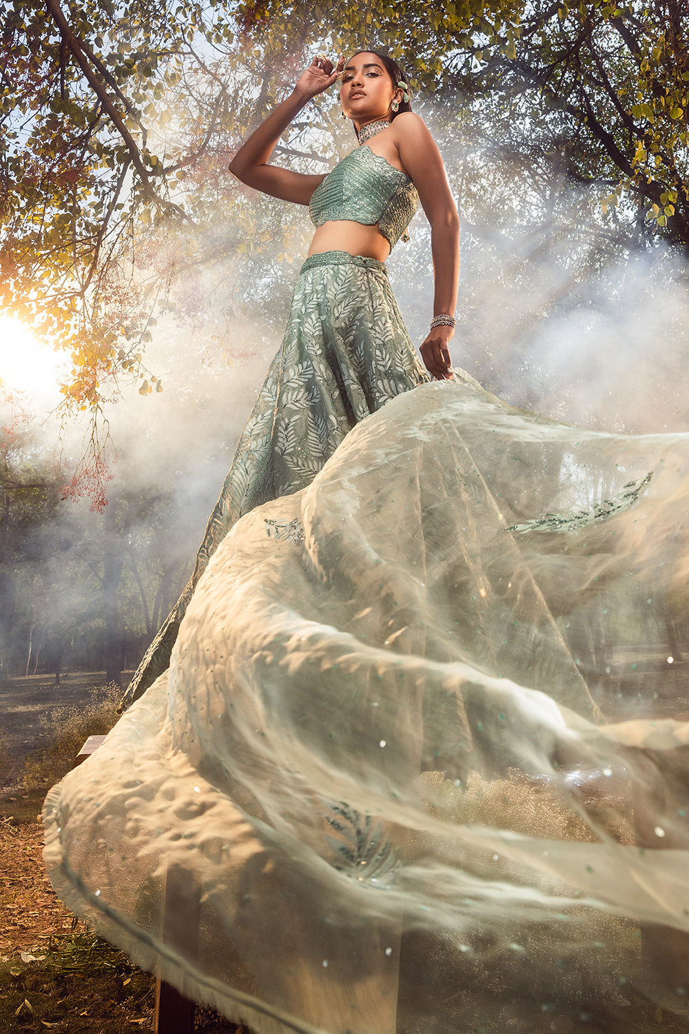 Jade Green Lehenga