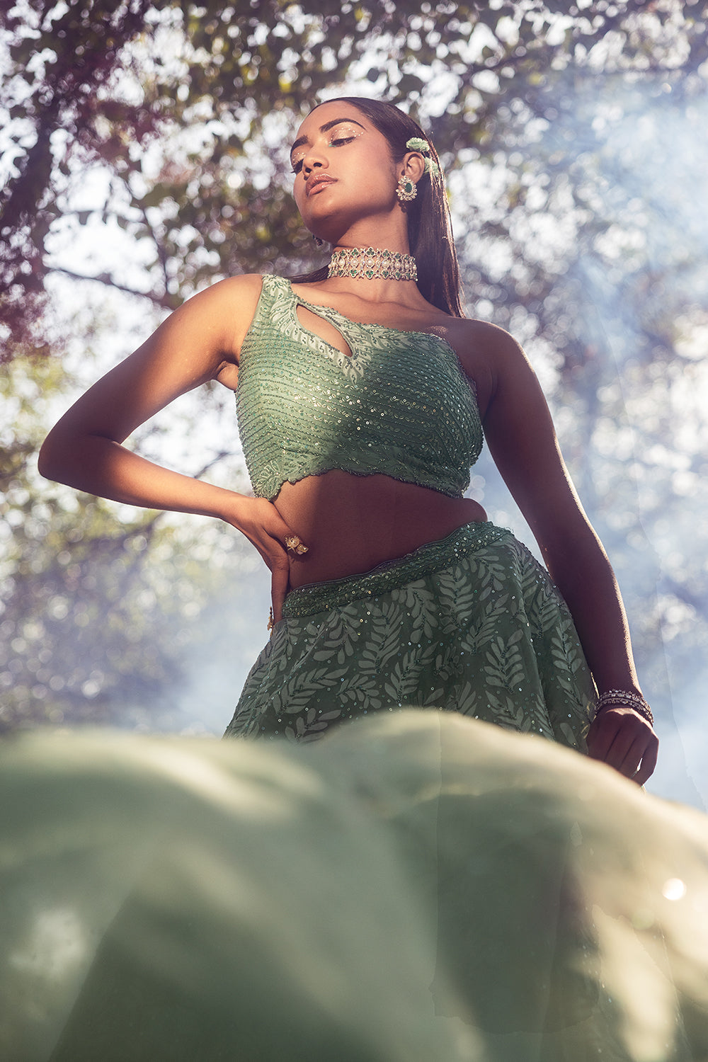 Jade Green Lehenga