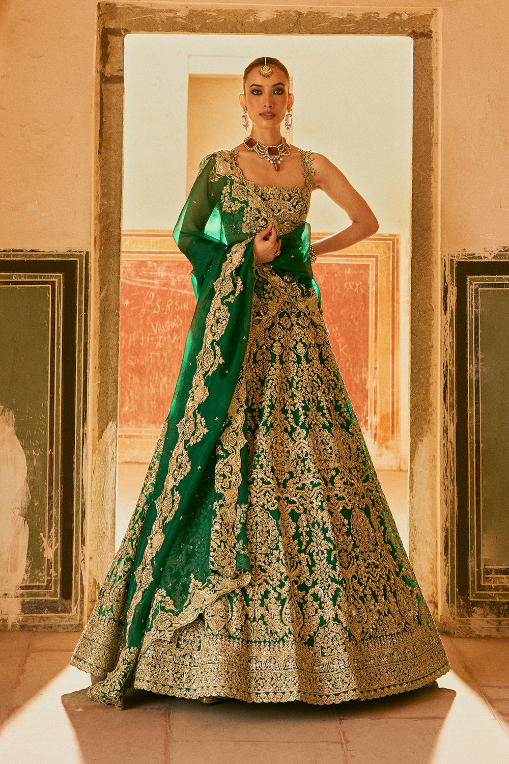 Jade Lehenga Set