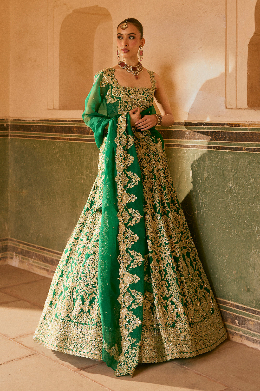 Jade Lehenga Set