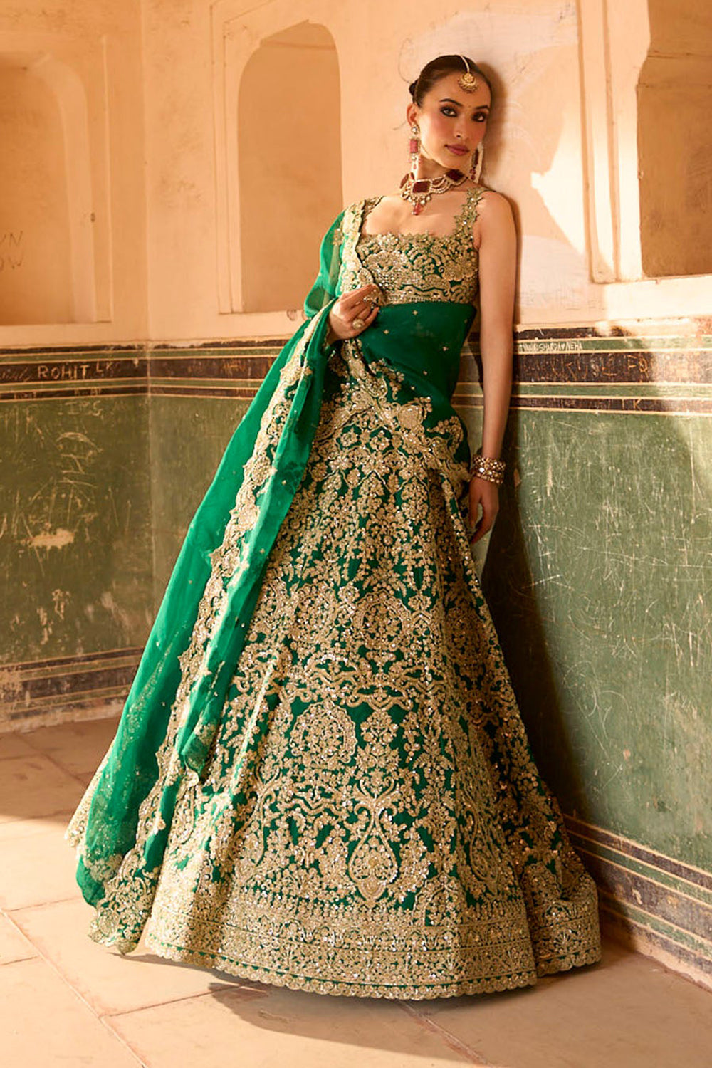 Jade Lehenga Set
