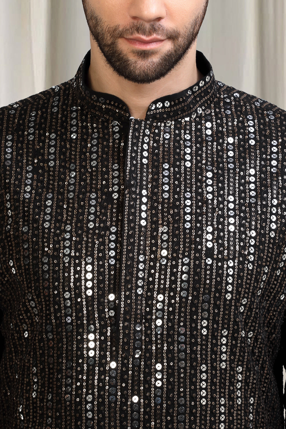 Jhilmil Embroidered Kurta With Back Elastic Pants