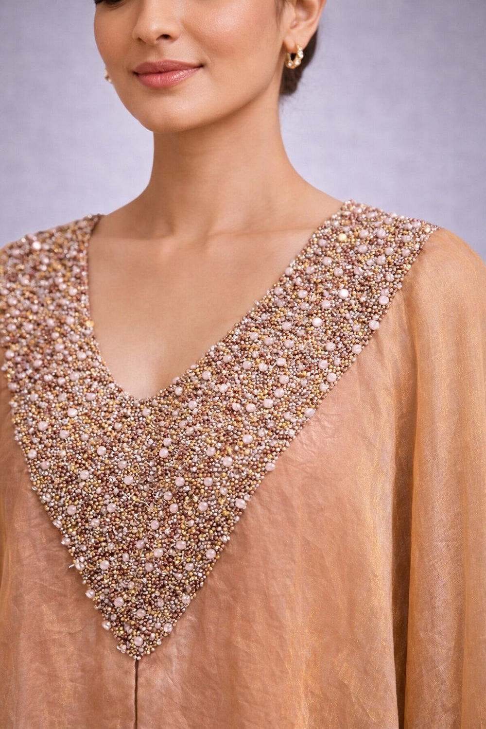 Kaftan Kurta with flared pants