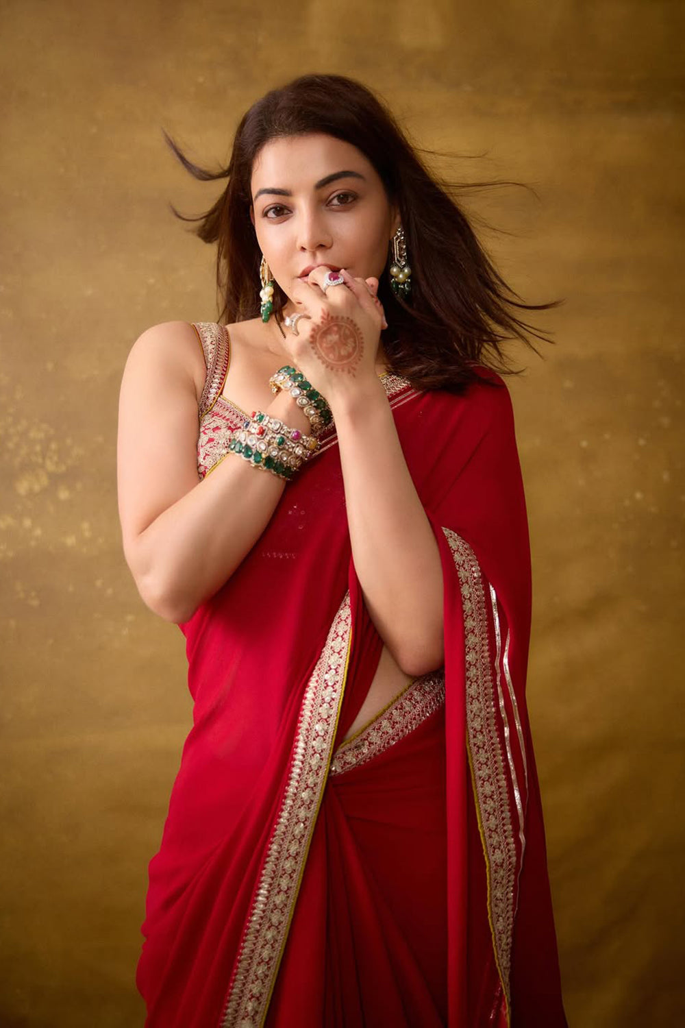 Kajal in Zohra Saree Set